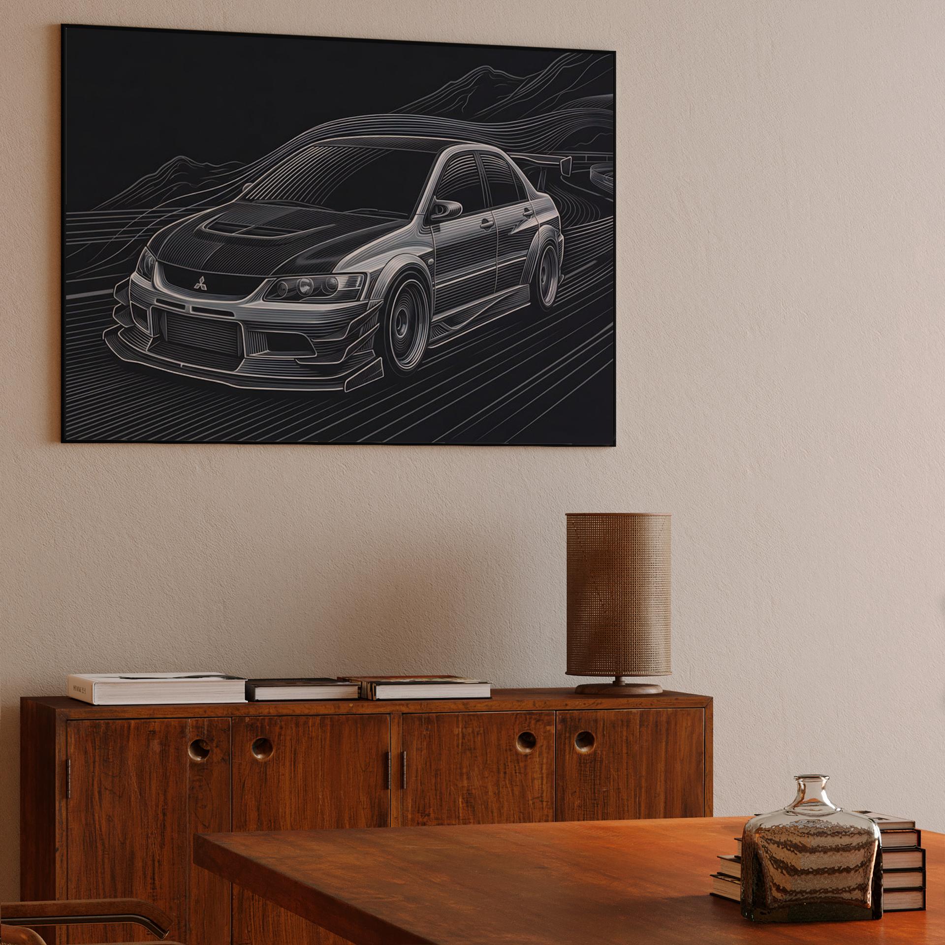 Evolution IX: Technical Line Art