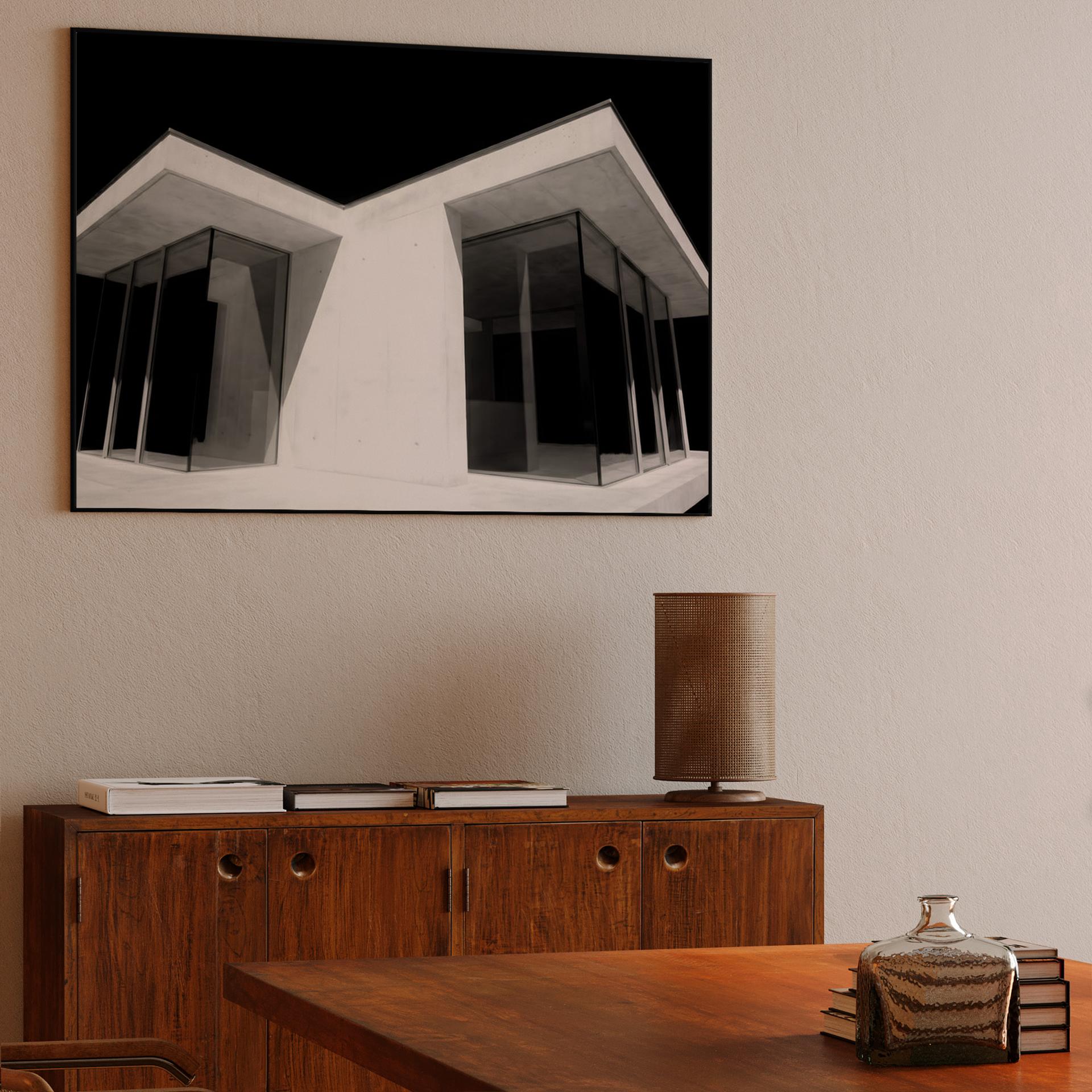 Brutalist Geometry: Concrete and Glass