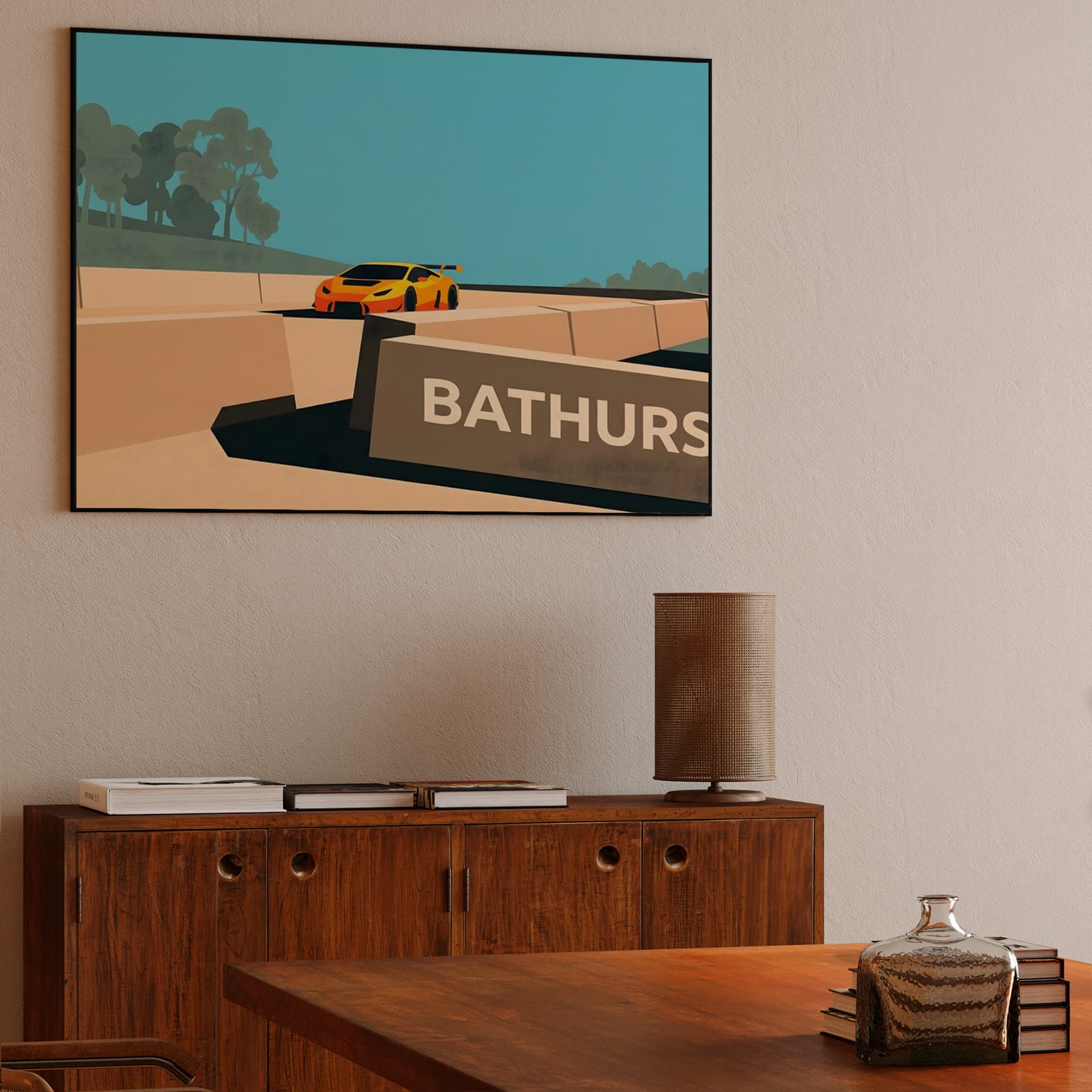 Bathurst 12 Hour Mount Panorama Lamborghini Huracan Flat Art