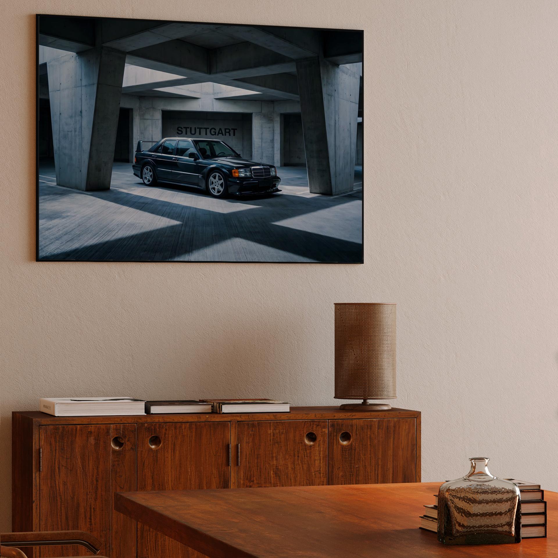 Mercedes 190E Evolution II Stuttgart Brutalism