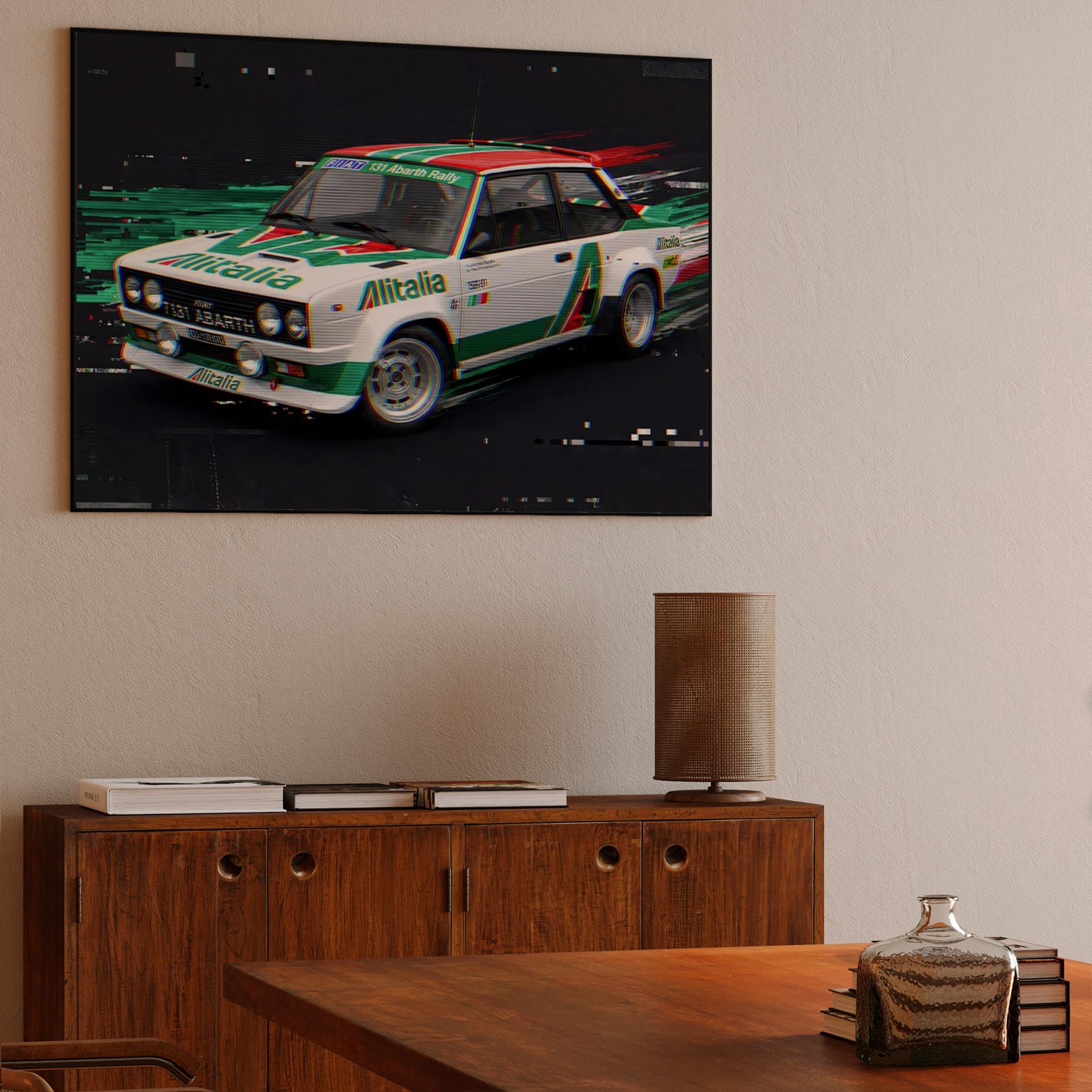 Fiat 131 Abarth Rally Alitalia Glitch Edition