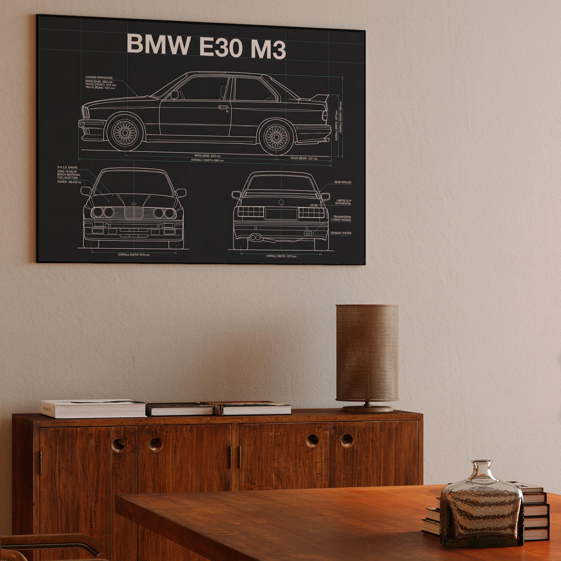 BMW E30 M3 Technical Blueprint