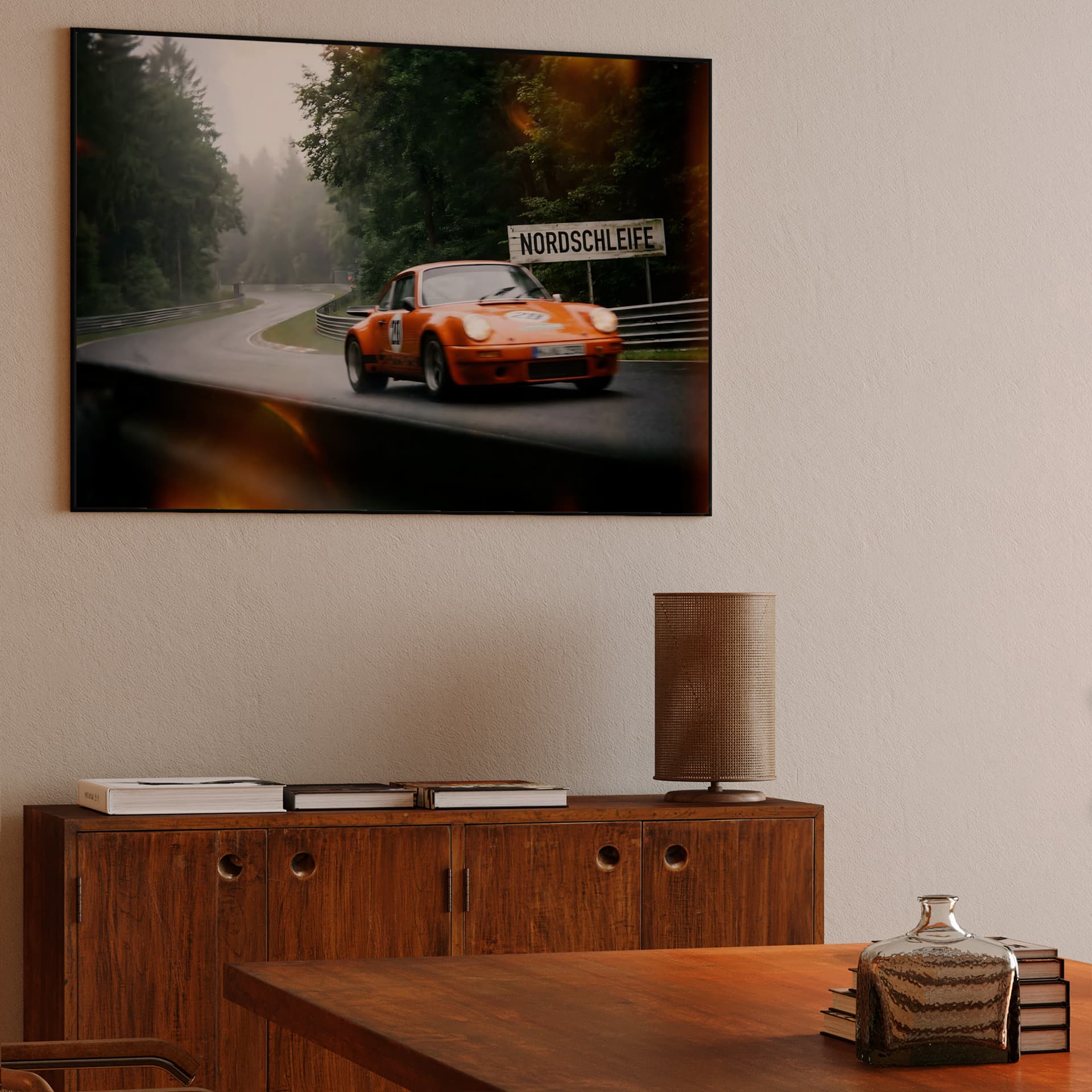 Misty Morning at the Green Hell Porsche 911 Art