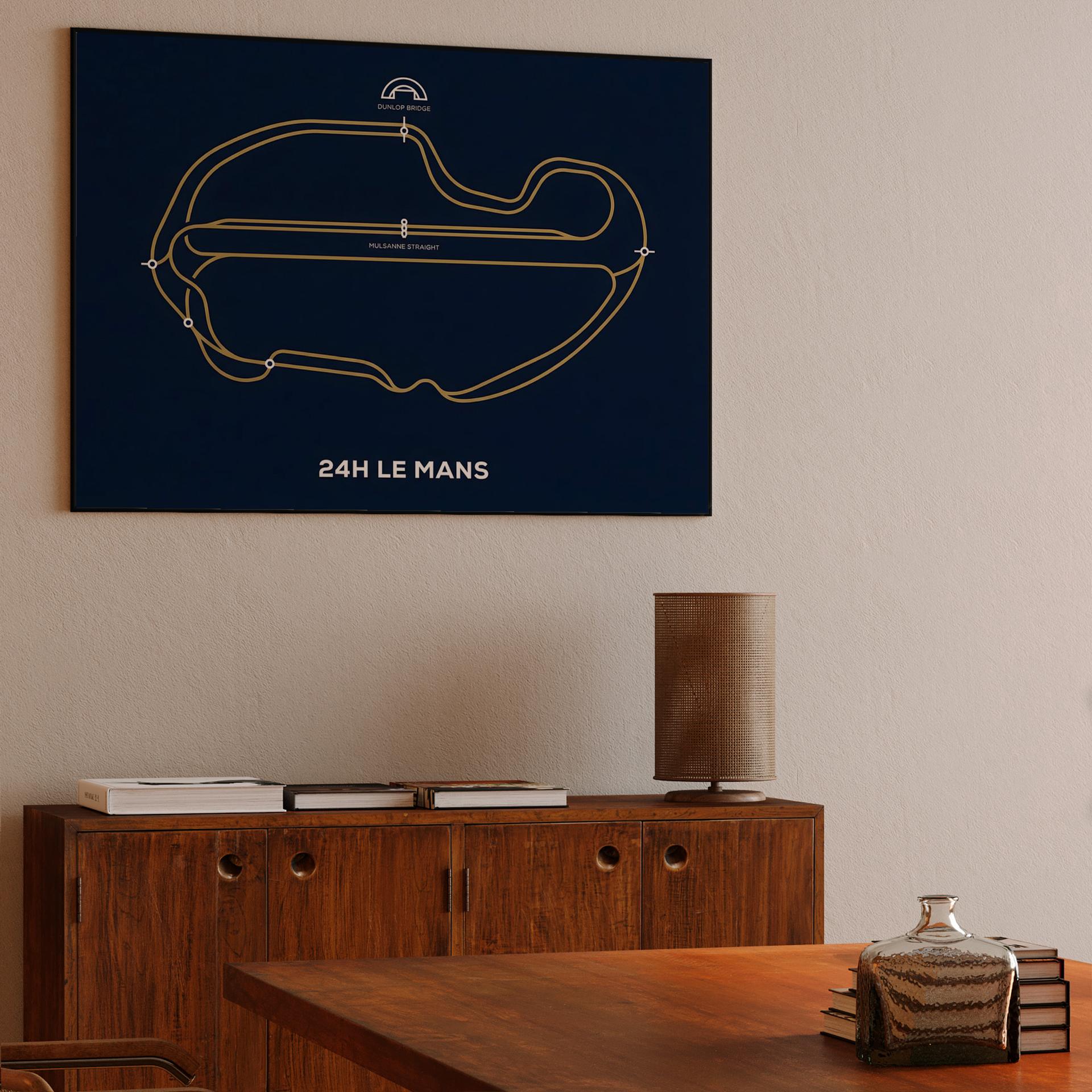 24H Le Mans: Minimalist Sarthe Track Map