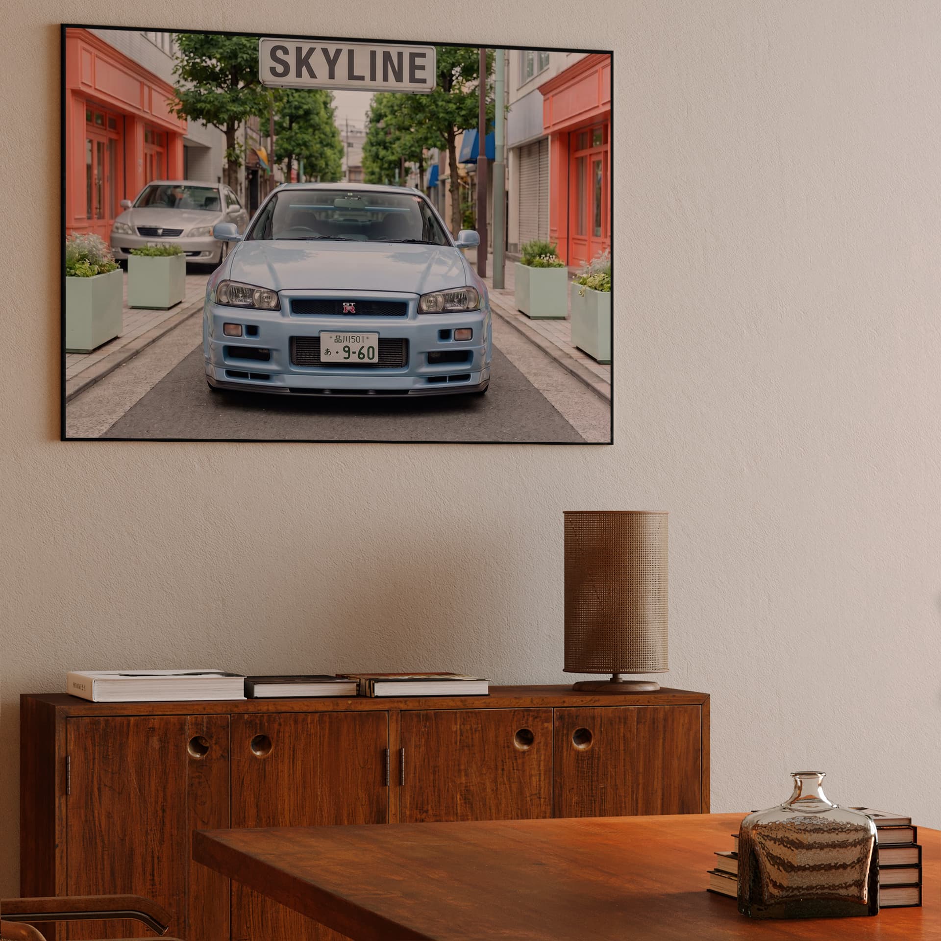 Bayside Blue Skyline R34 Urban Portrait