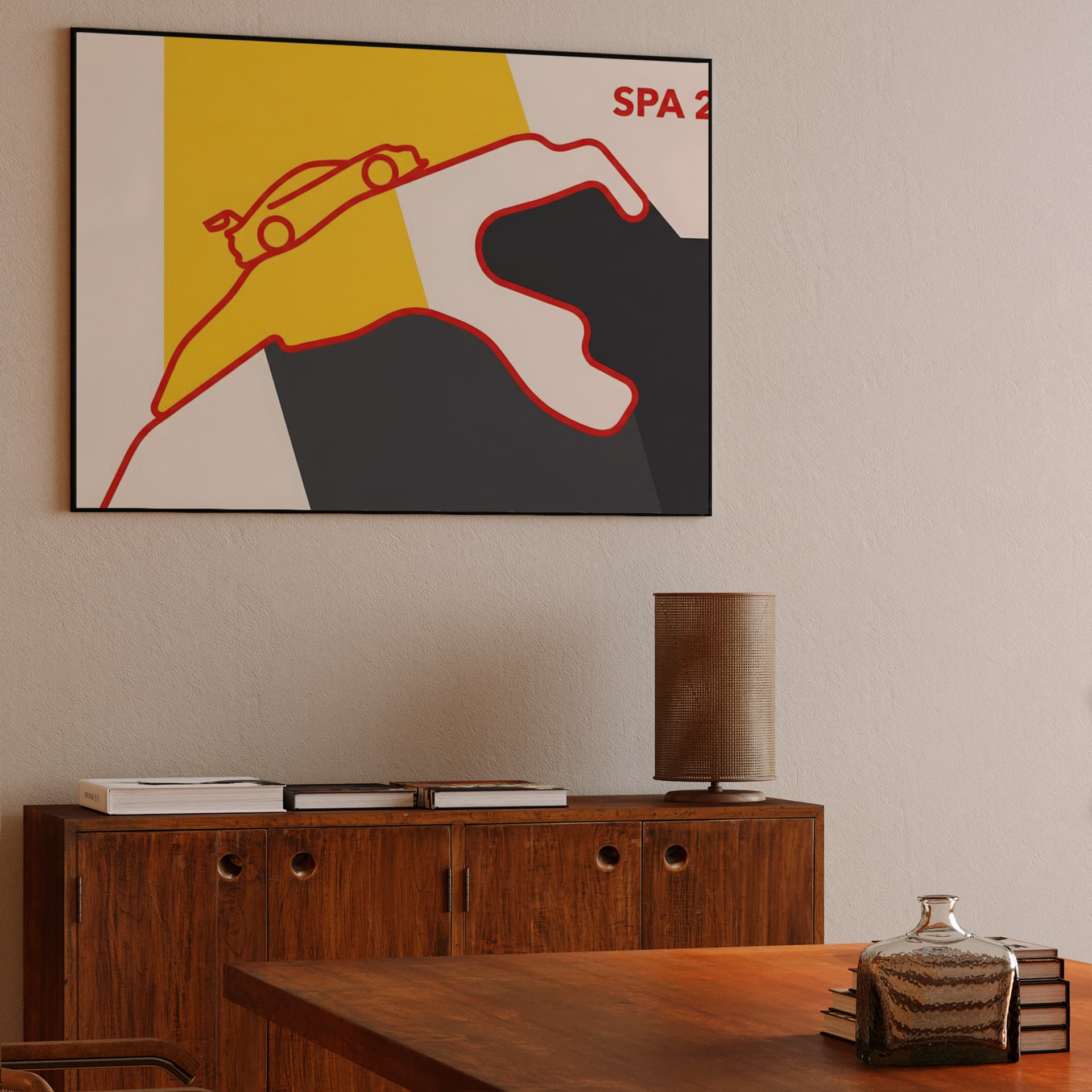 Spa 24H Raidillon Minimalist Track Illustration