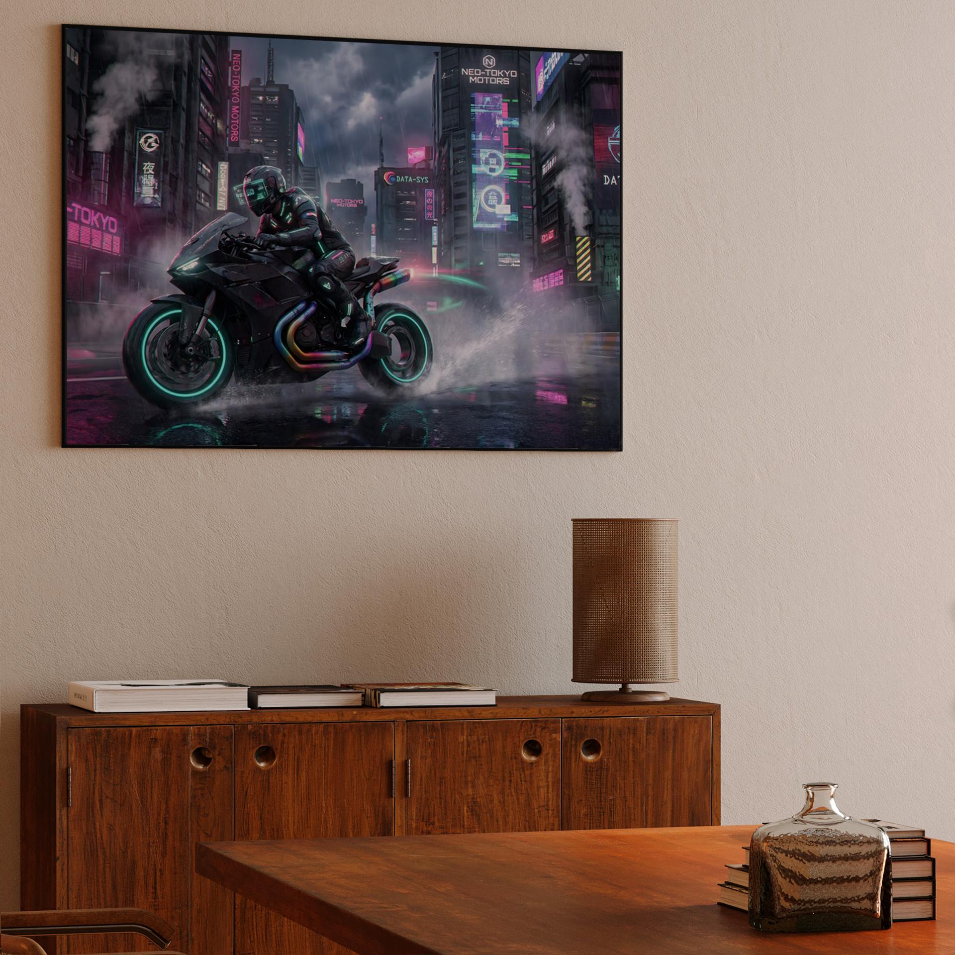 Neon Pulse: Cyberpunk Night Rider