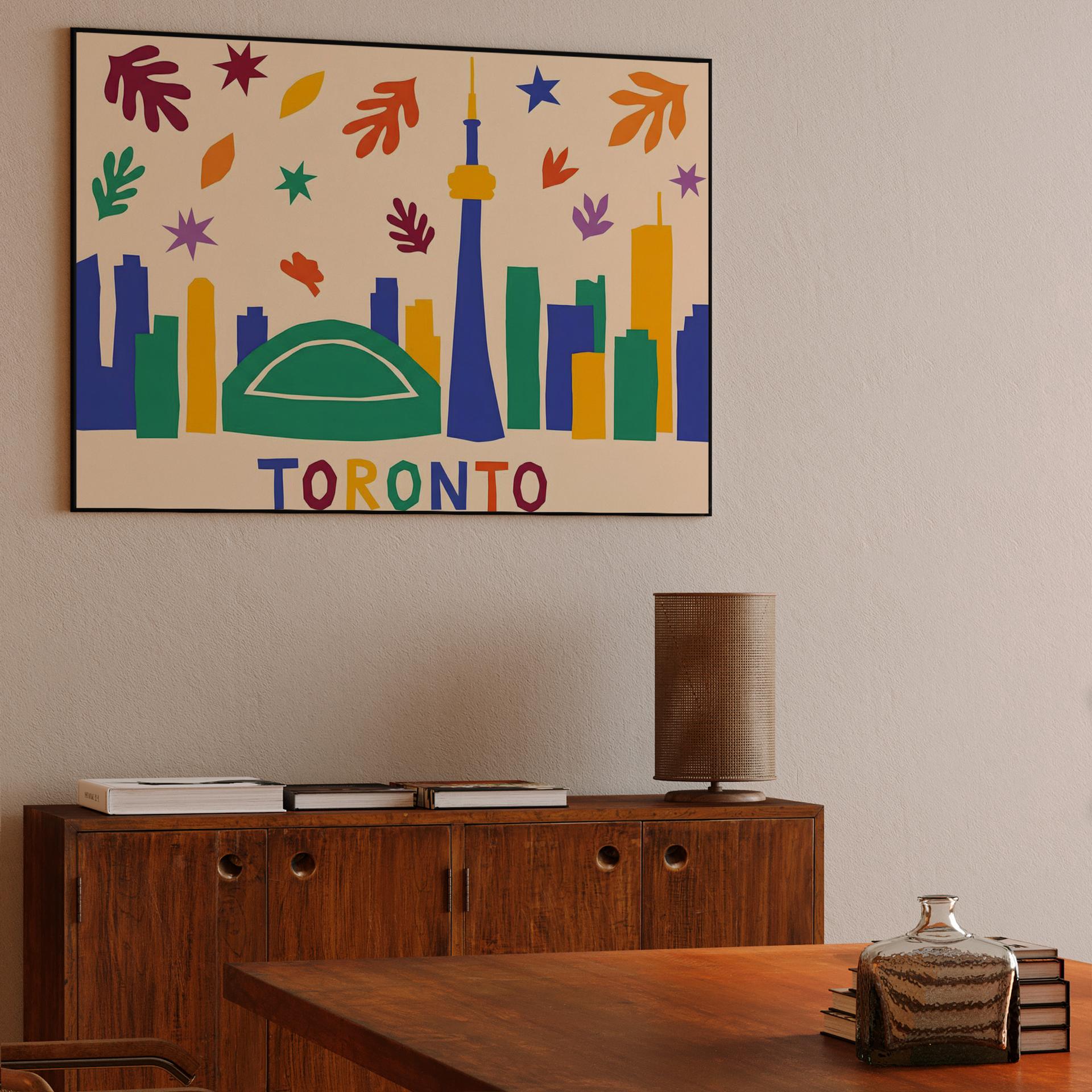 Matisse Style Toronto: CN Tower and Rogers Centre Cutout