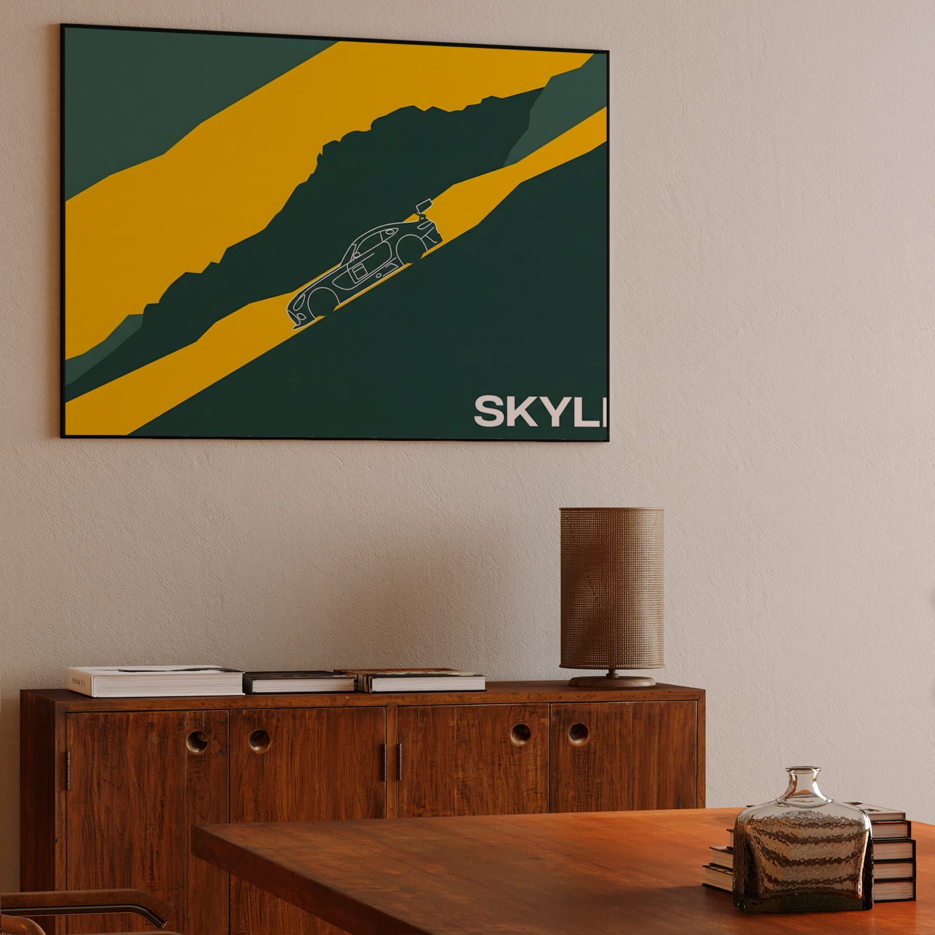 Mount Panorama Skyline Minimalist Racing Poster