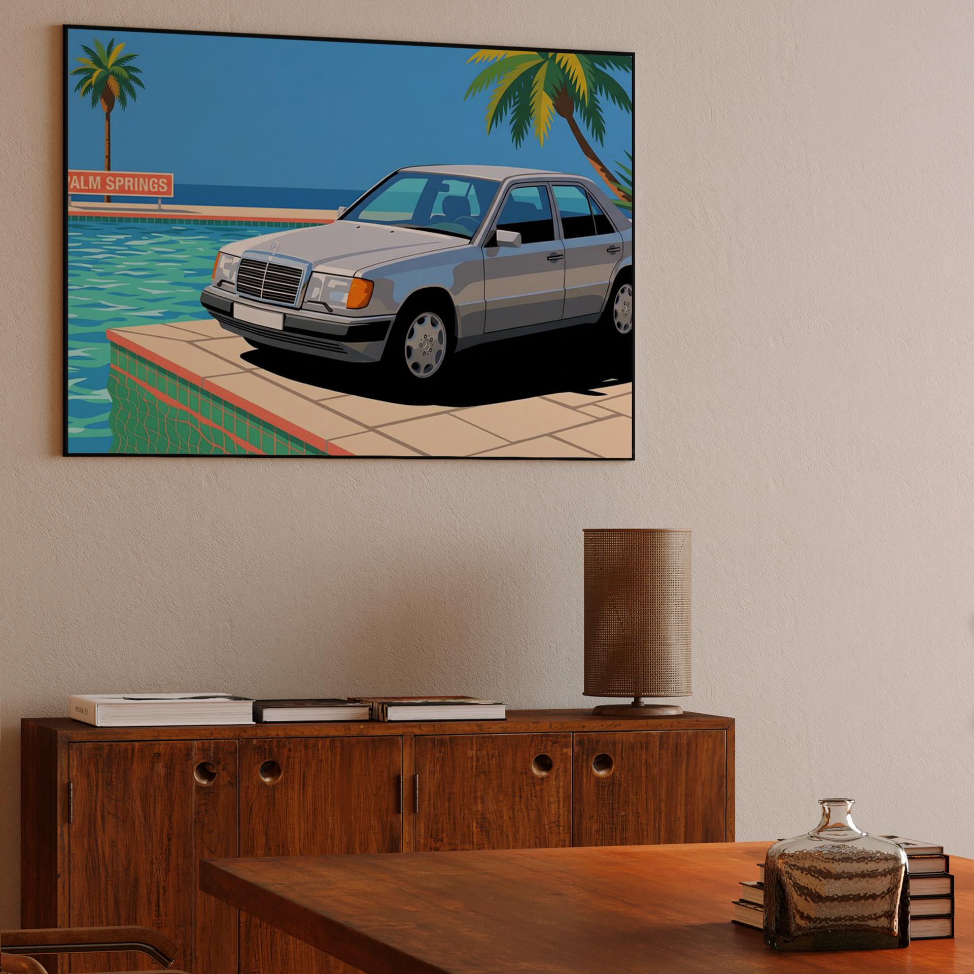 Mercedes W124: Palm Springs Poolside