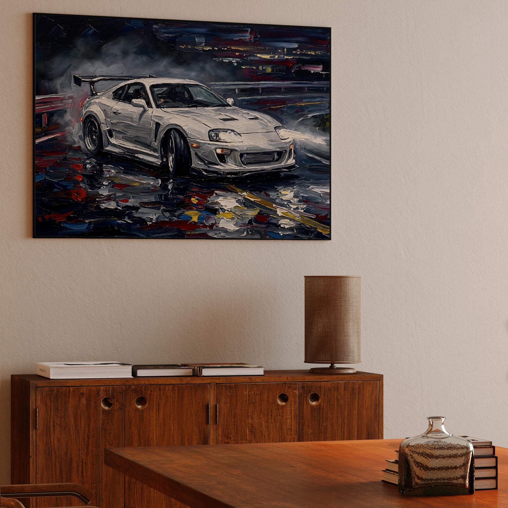 Toyota Supra Night Drift Impasto