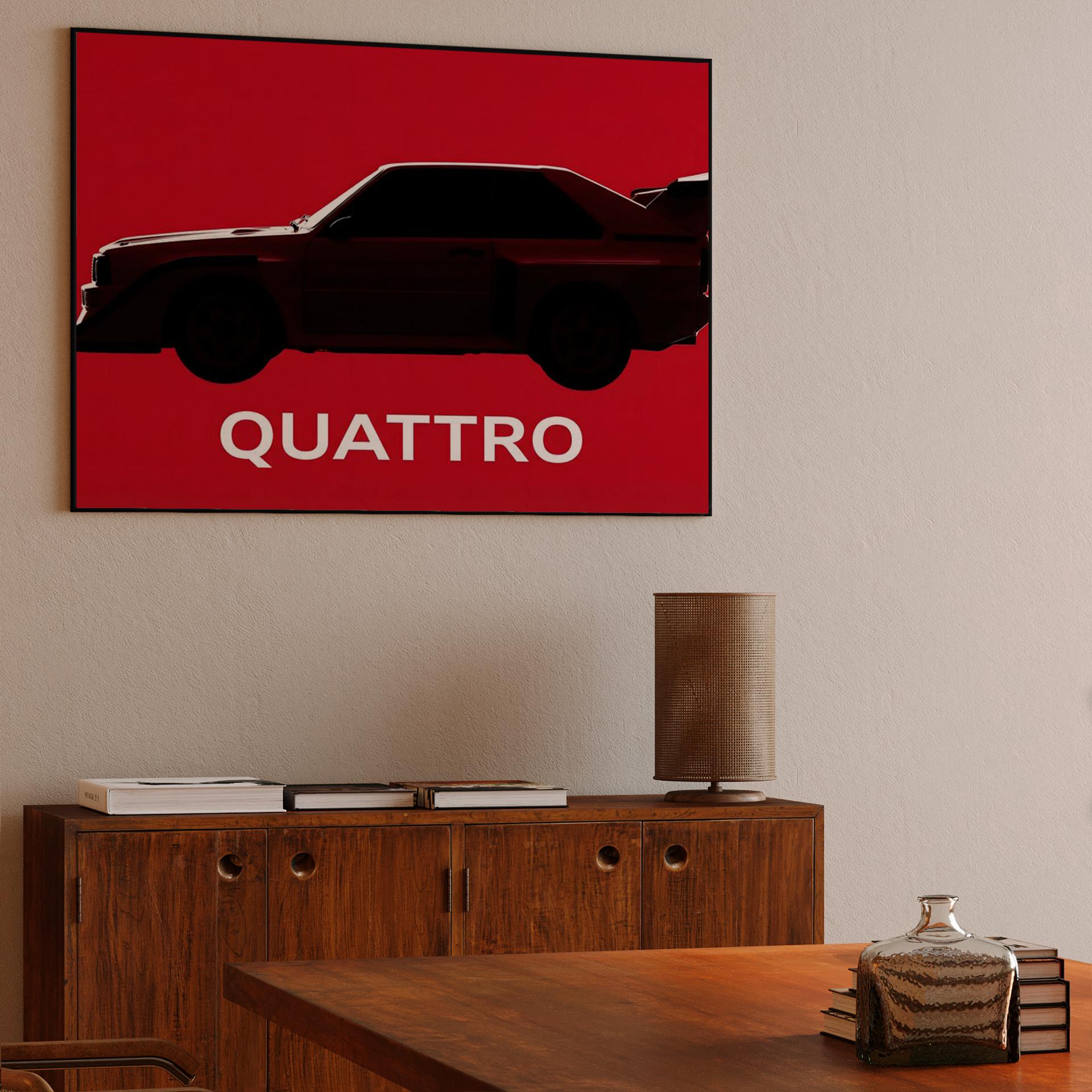 Audi Sport Quattro S1 Red Silhouette