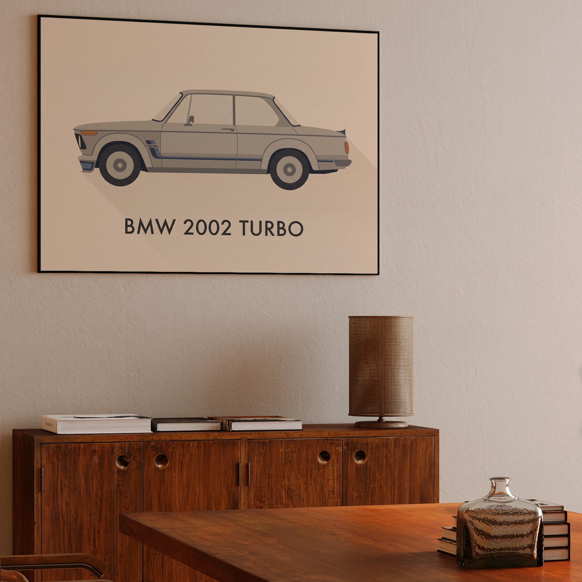 BMW 2002 Turbo Minimalist Profile Poster