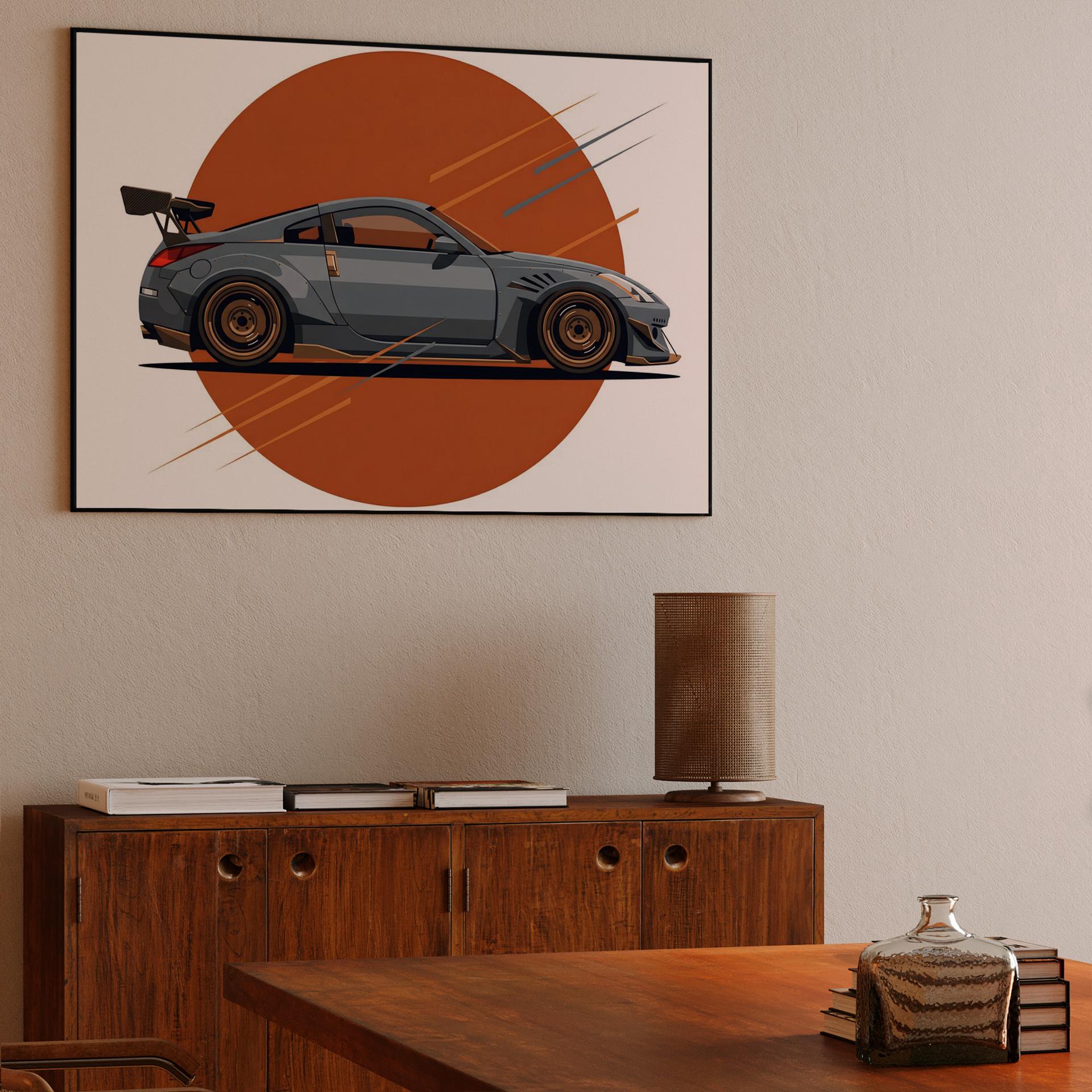 Z33 Widebody: Dynamic Vector Illustration