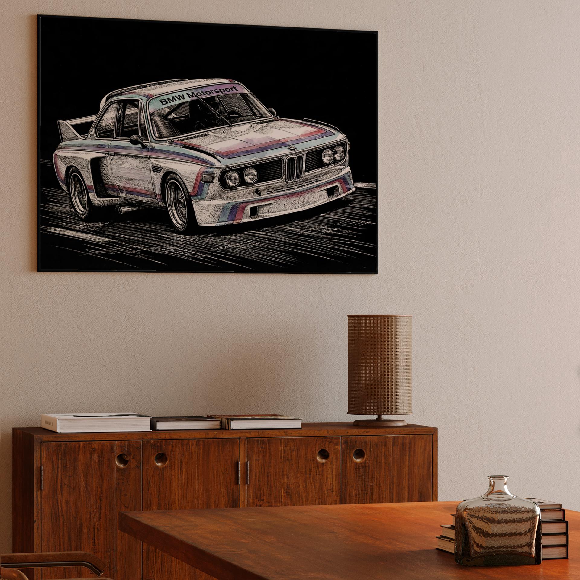 BMW 3.0 CSL Batmobile Sketch