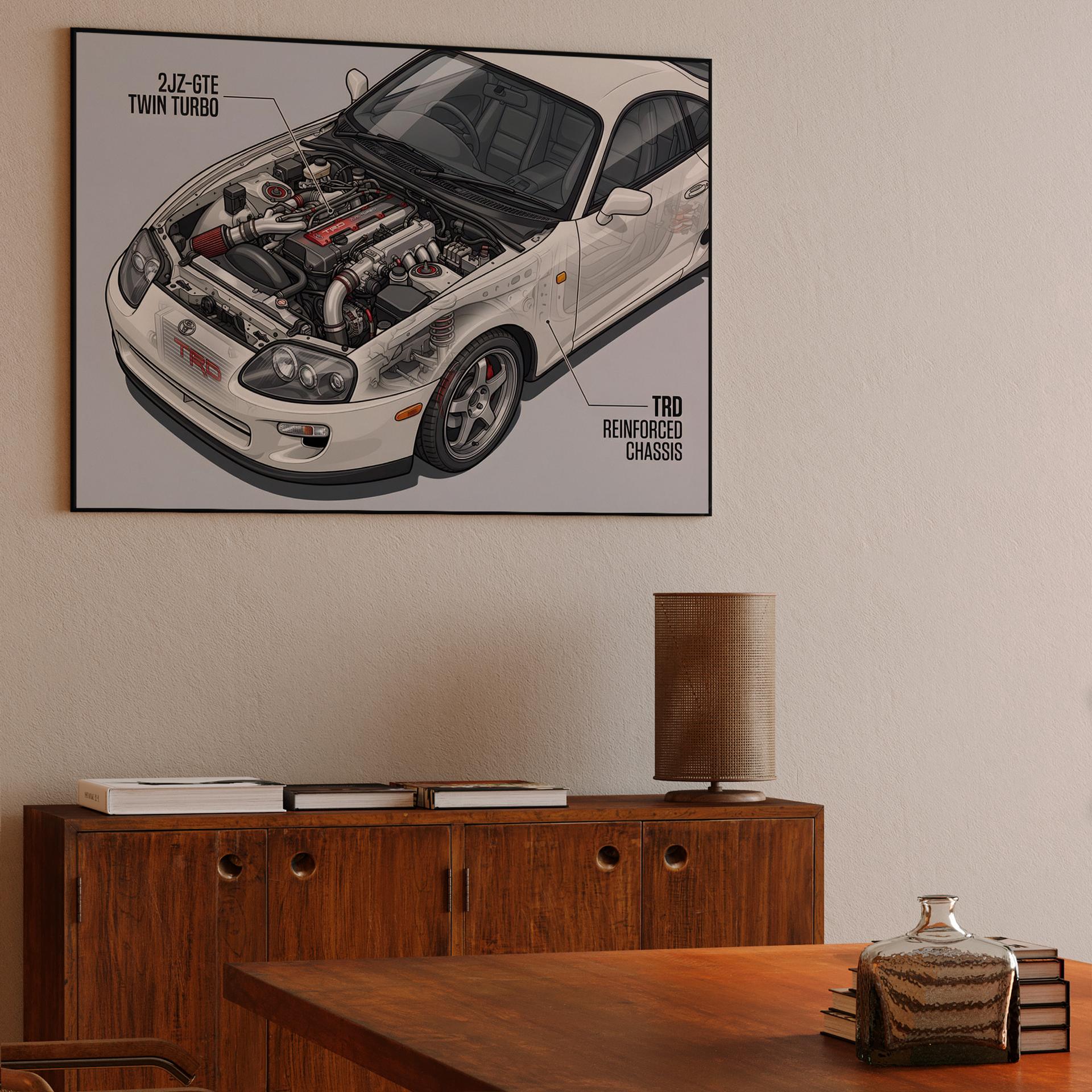 Supra A80: 2JZ-GTE Technical Cutaway