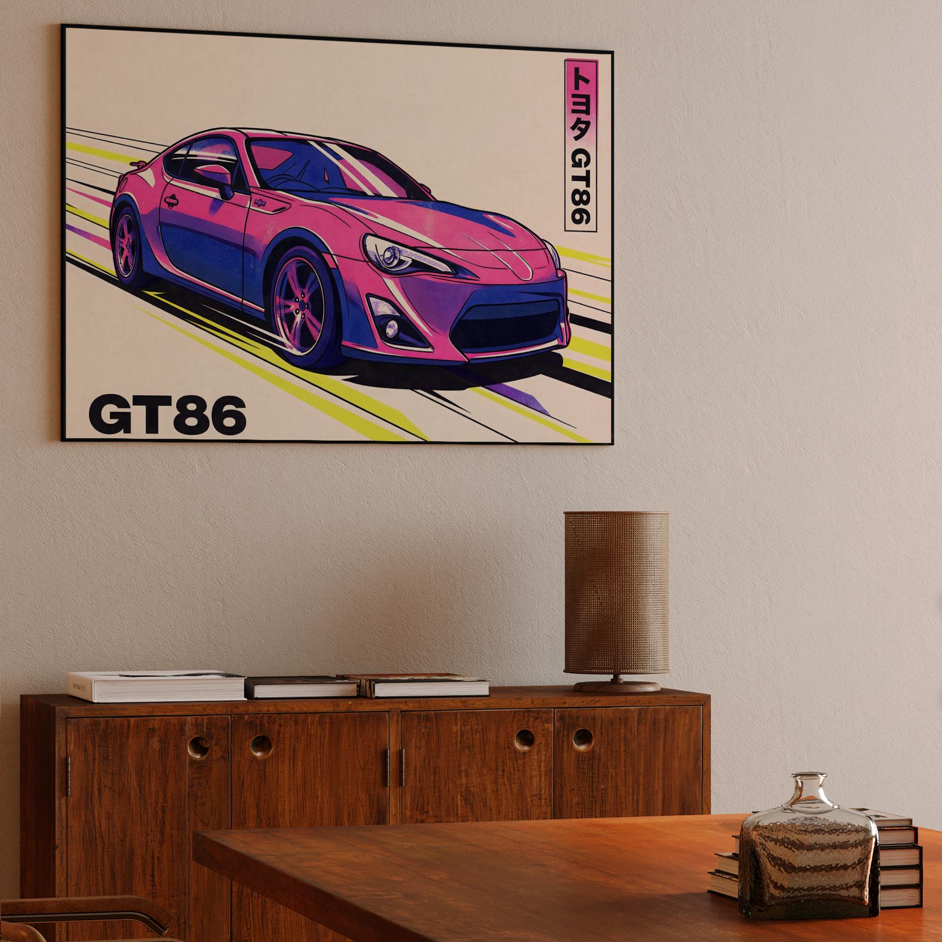 Toyota GT86 Neon Pulse Illustration