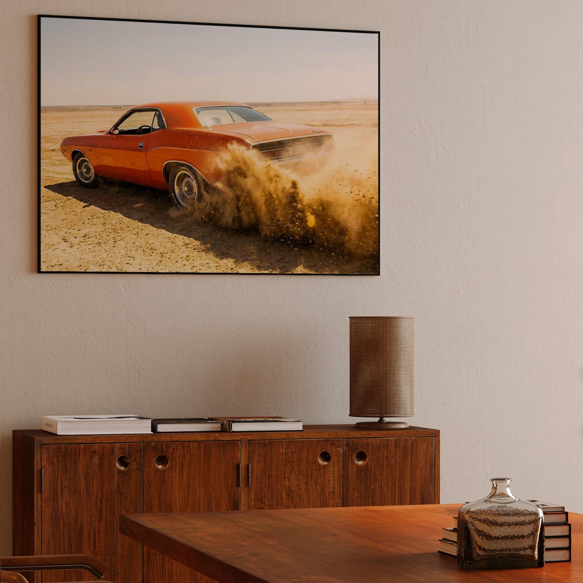 Desert Drift: 1970 Dodge Challenger