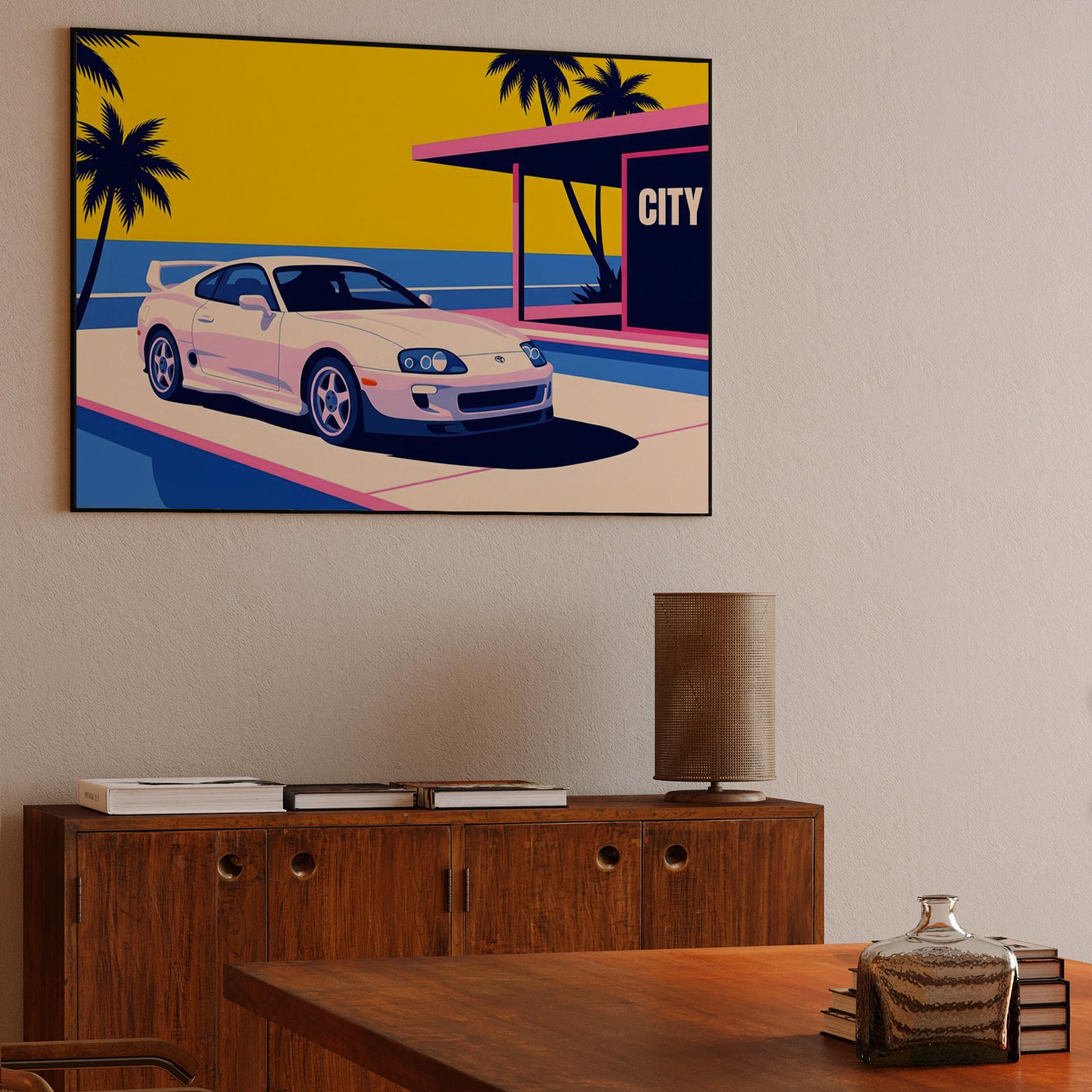 City Pop Supra: Coastal JDM Horizon