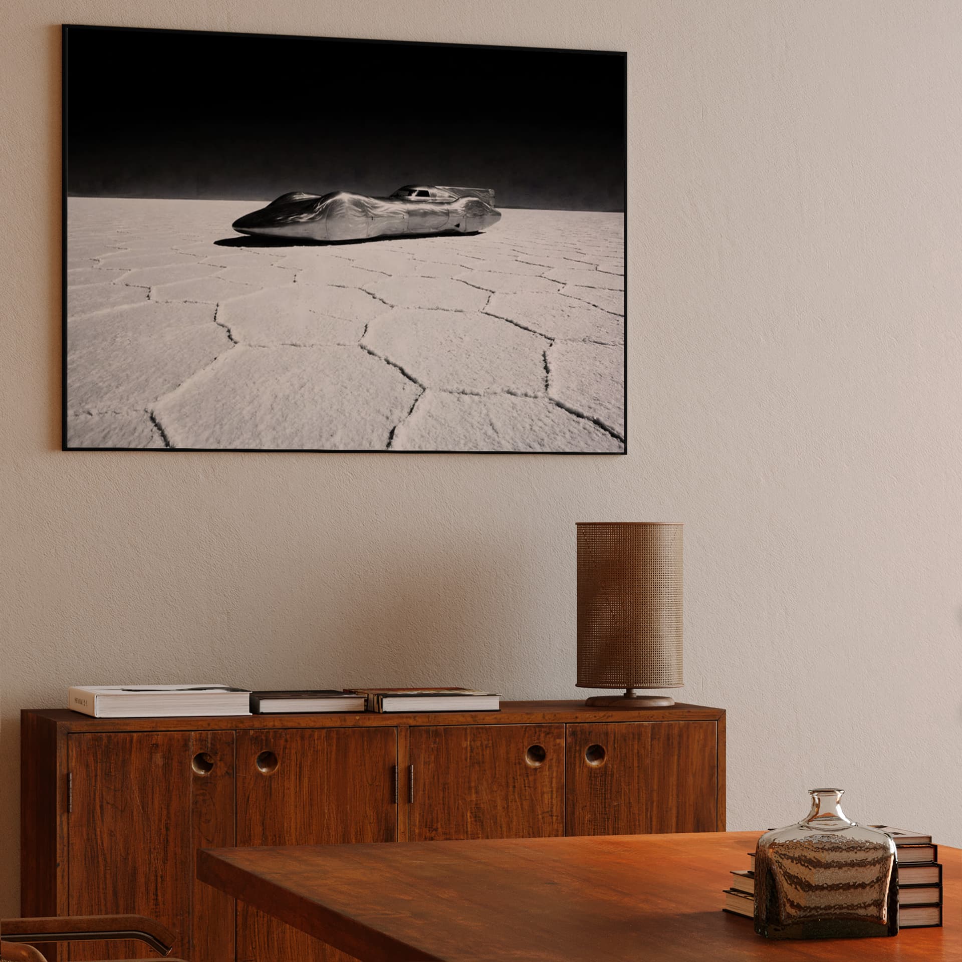 Stark Horizon: Bonneville Streamliner Photography