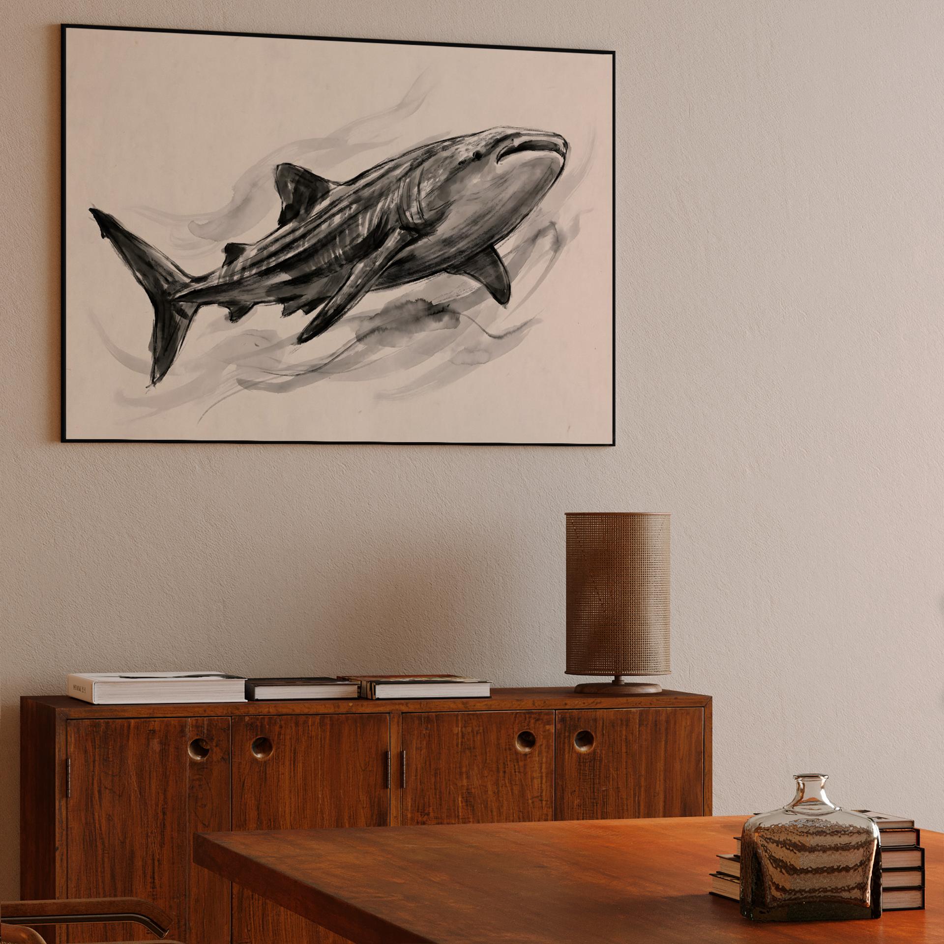 Monochrome Predator: Ink Shark