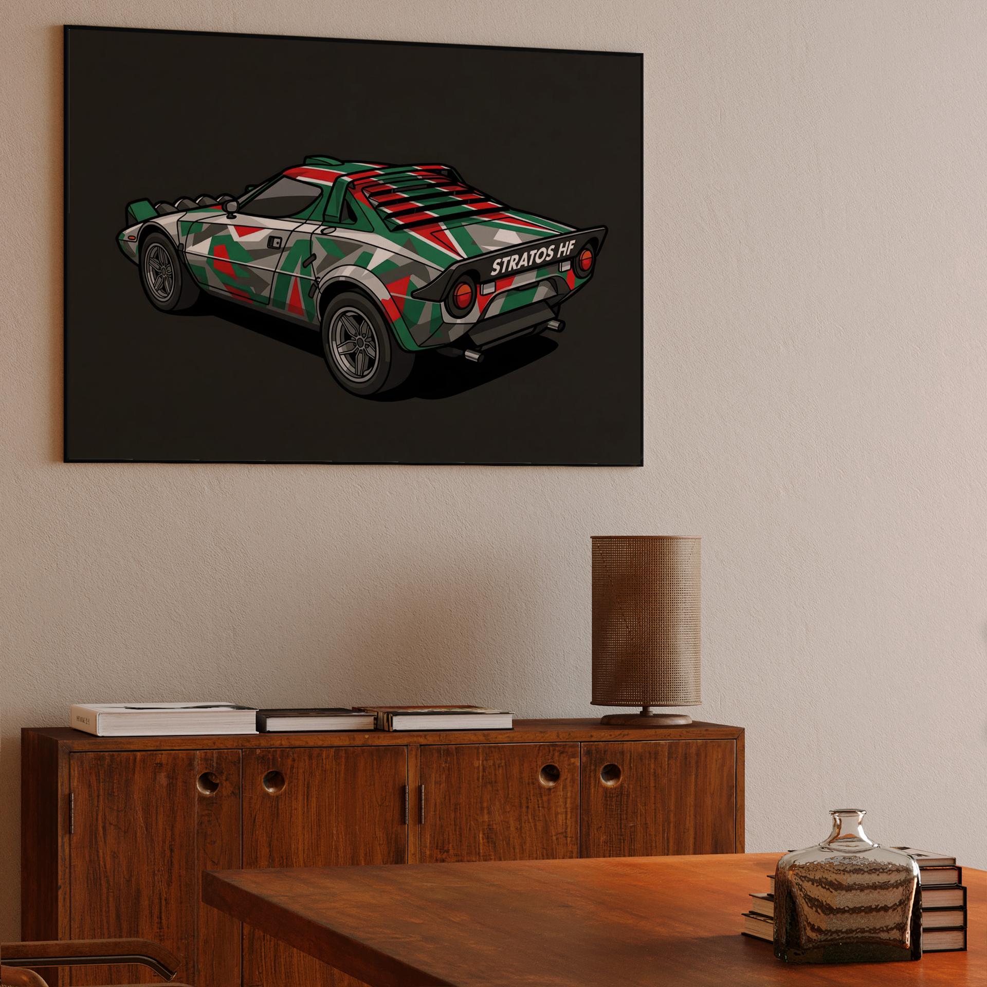 Geometric Wedge: Lancia Stratos HF Modern Alitalia Concept