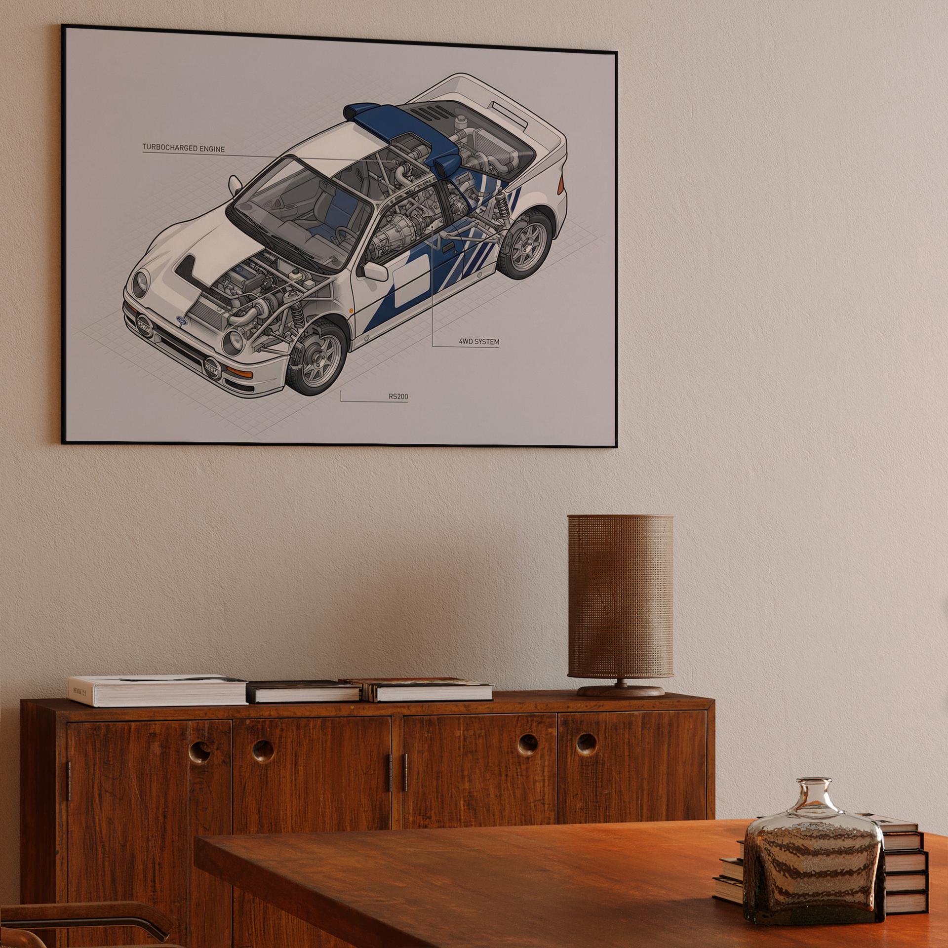 Engineering an Icon: Ford RS200 Technical Cutaway