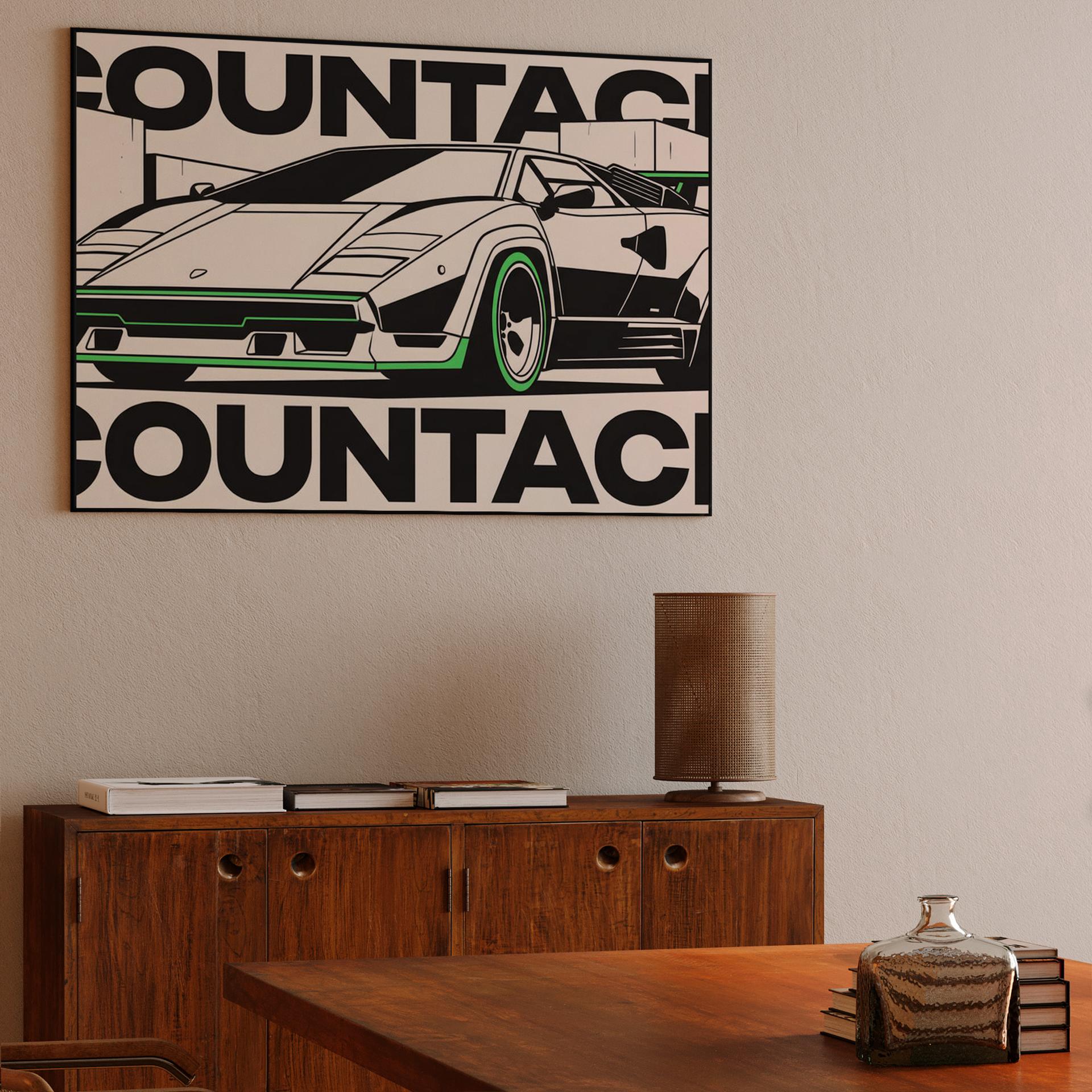 Lamborghini Countach Neon Wedge