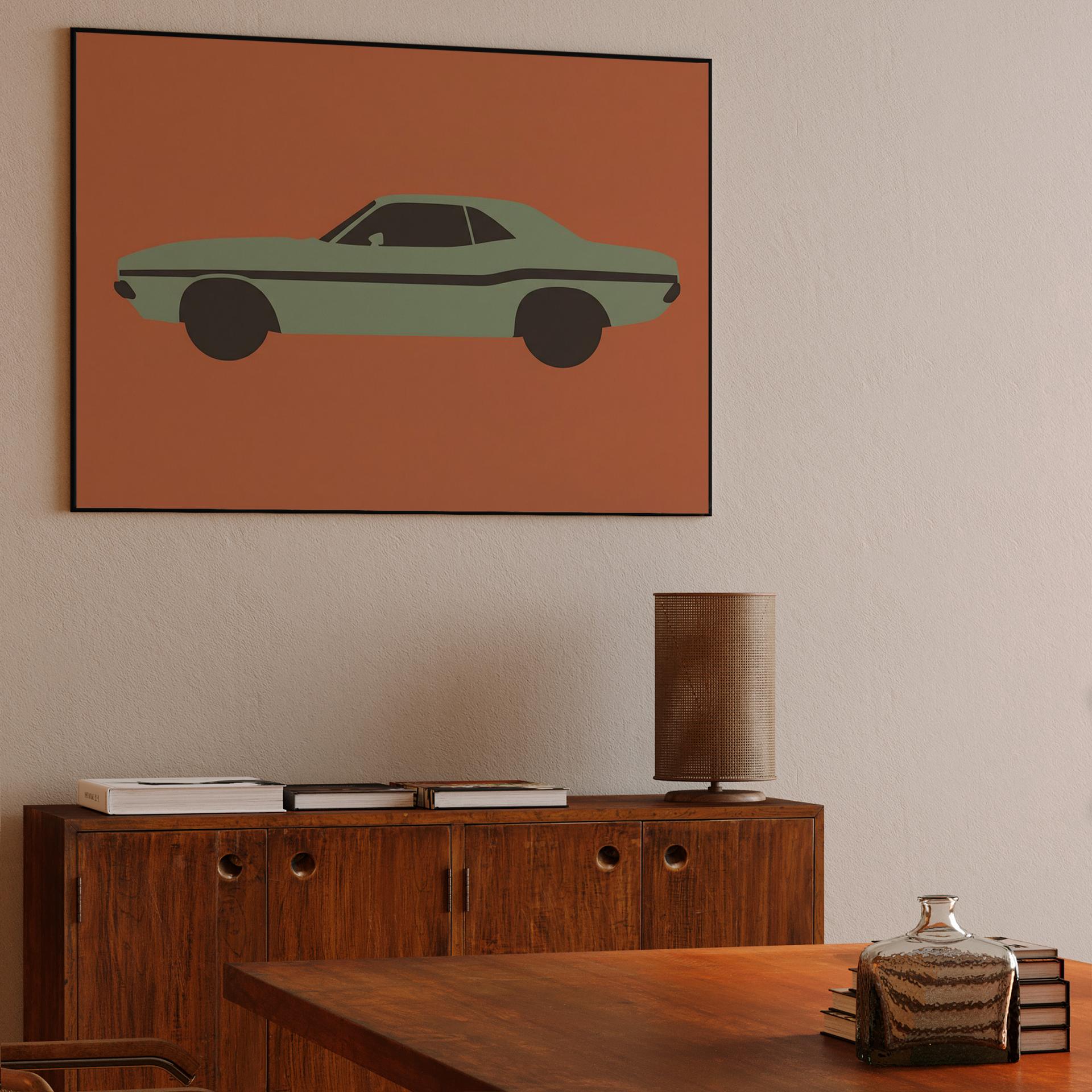 Challenger Silhouette: Minimalist Mopar Style