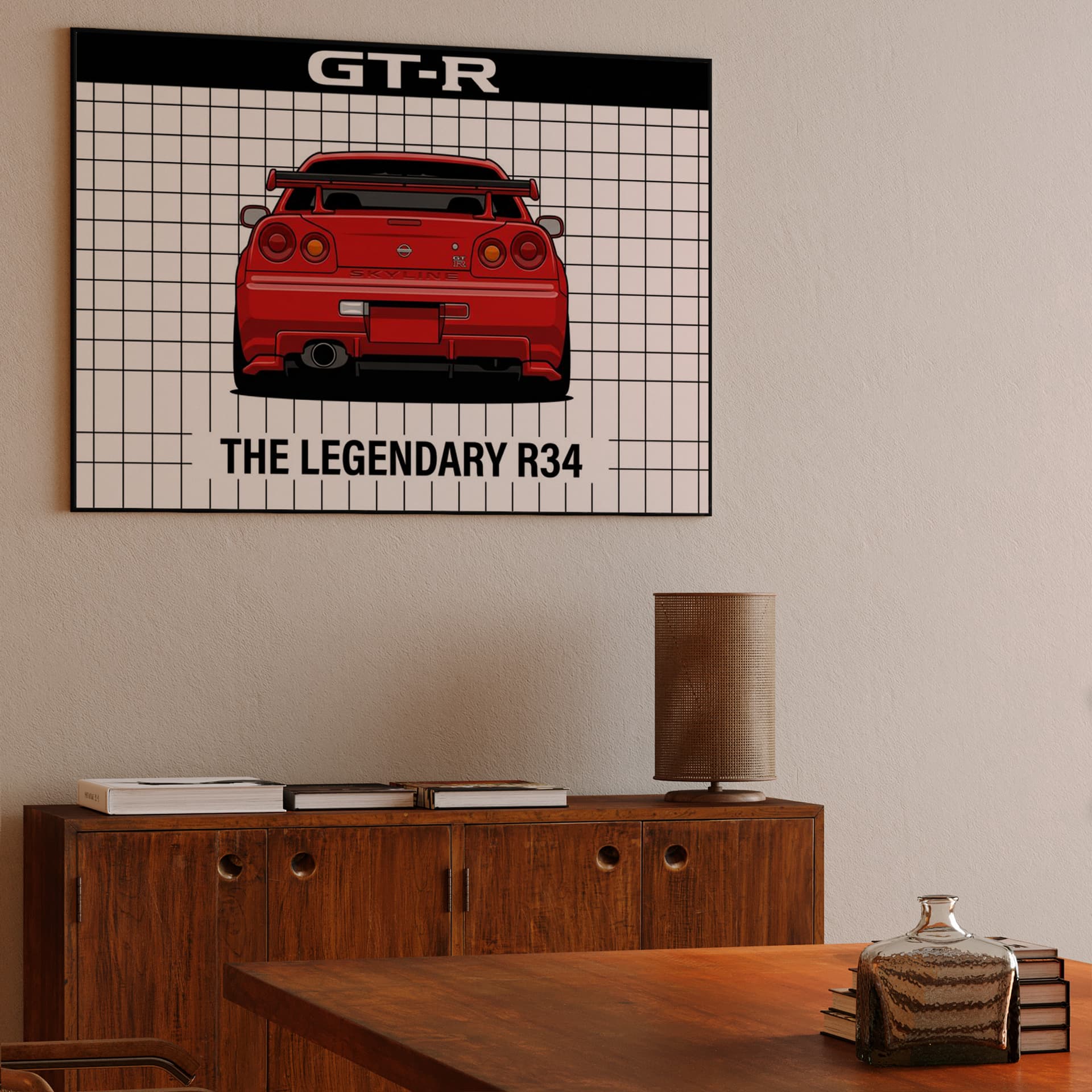 The Legendary R34 GT-R Red Skyline