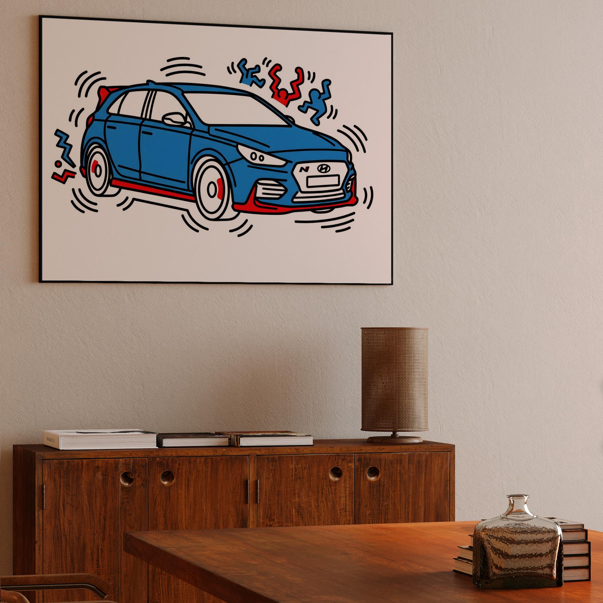 Hyundai i30 N Keith Haring Pop Art