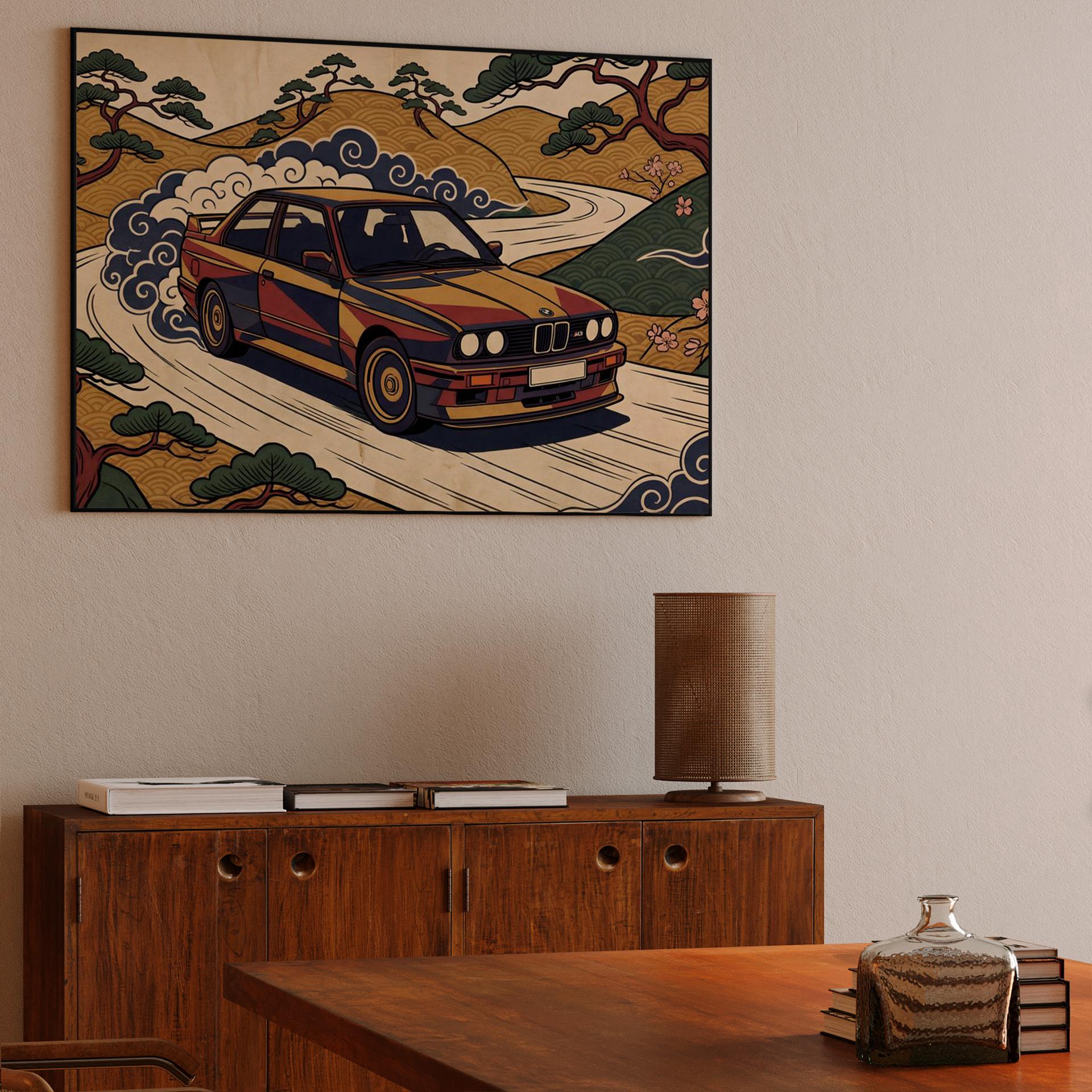 BMW E30 M3: Ukiyo-e Touge Drift