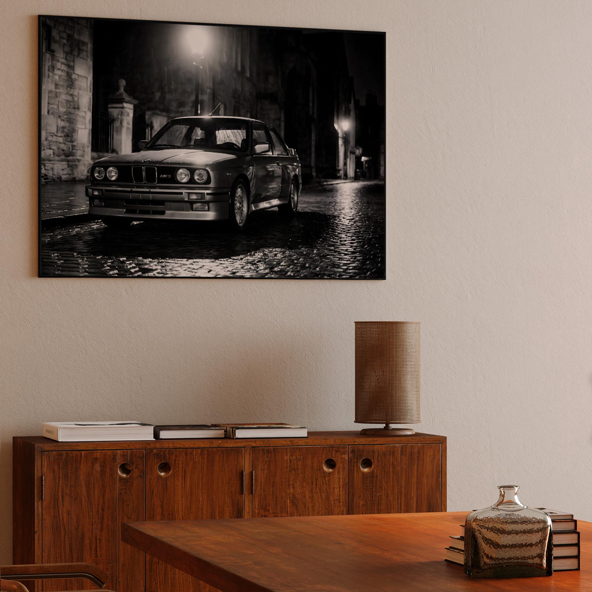 BMW E30 M3 Film Noir Night Drive