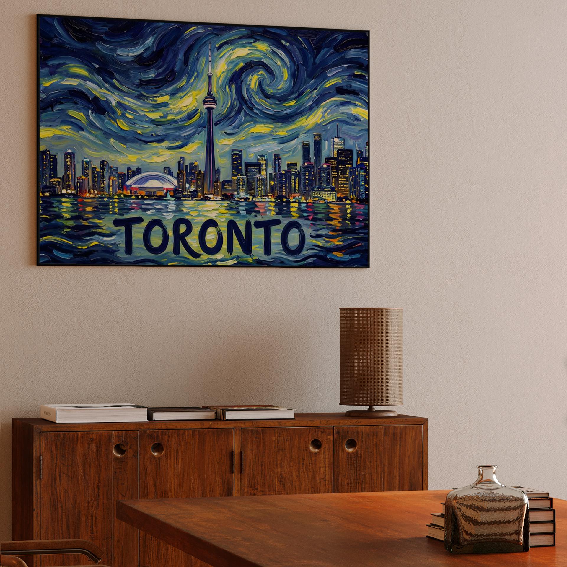 Toronto Starry Night Skyline