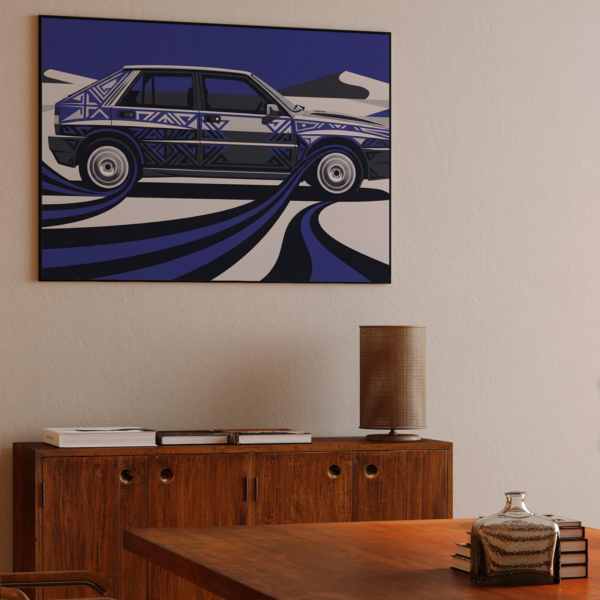 Lancia Delta Integrale: Tribal Graphic Winter Motion