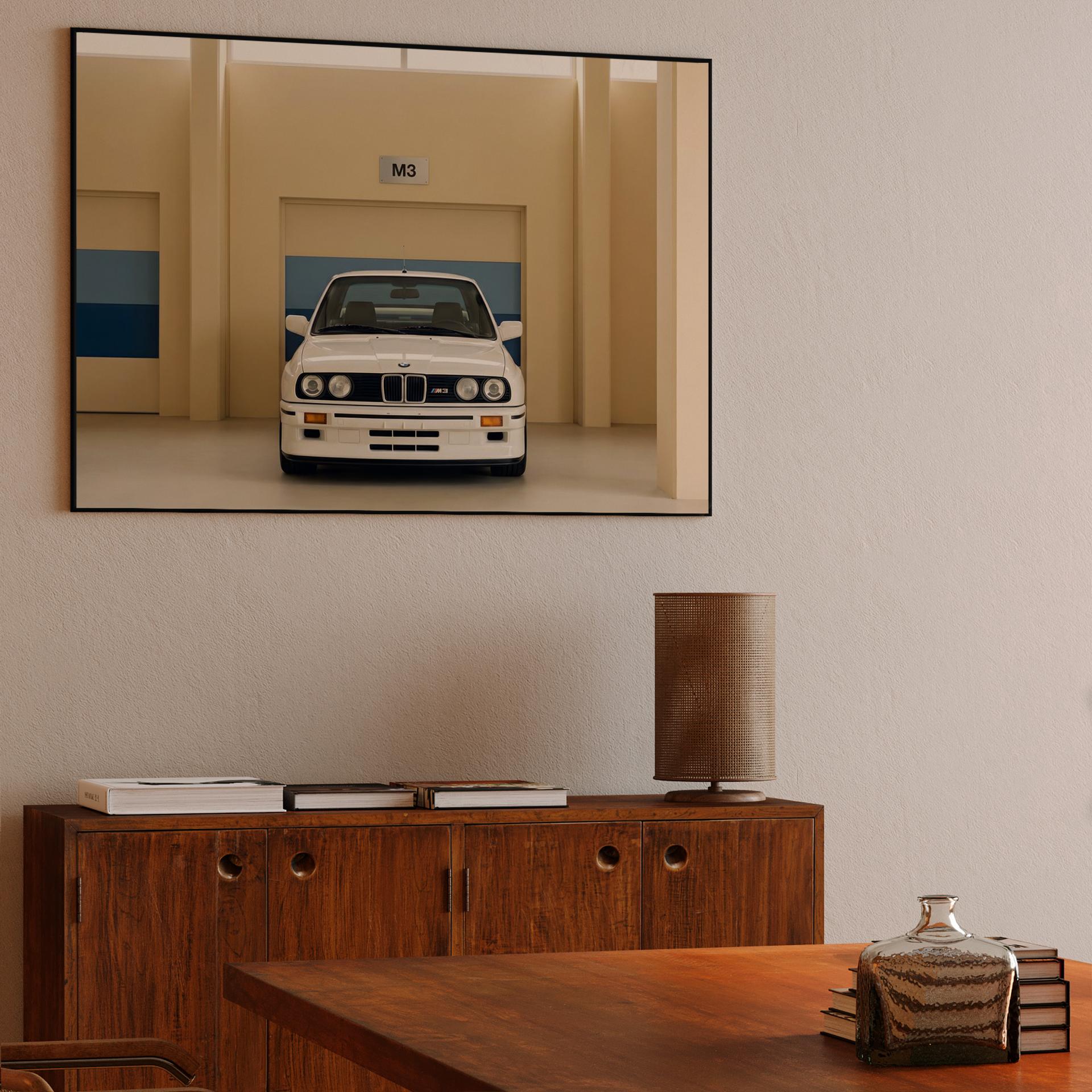 BMW E30 M3: Minimalist Garage Sanctuary