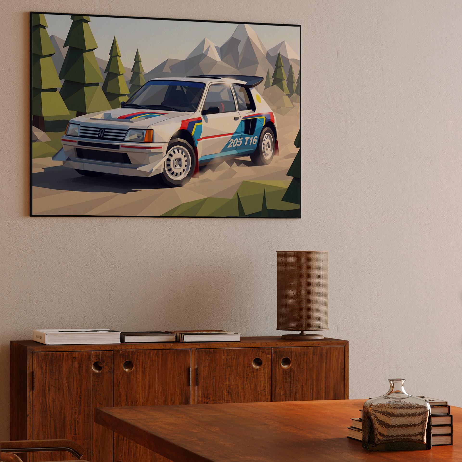 Peugeot 205 T16 Low-Poly Rally Legend