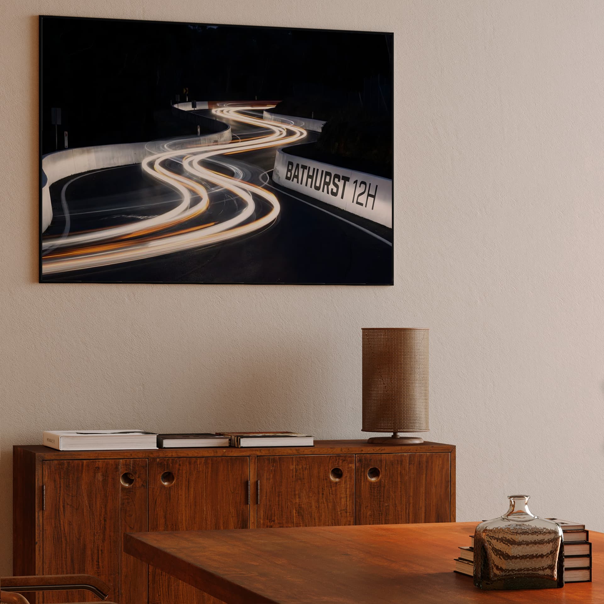 Midnight Light Trails at Mount Panorama Bathurst 12H