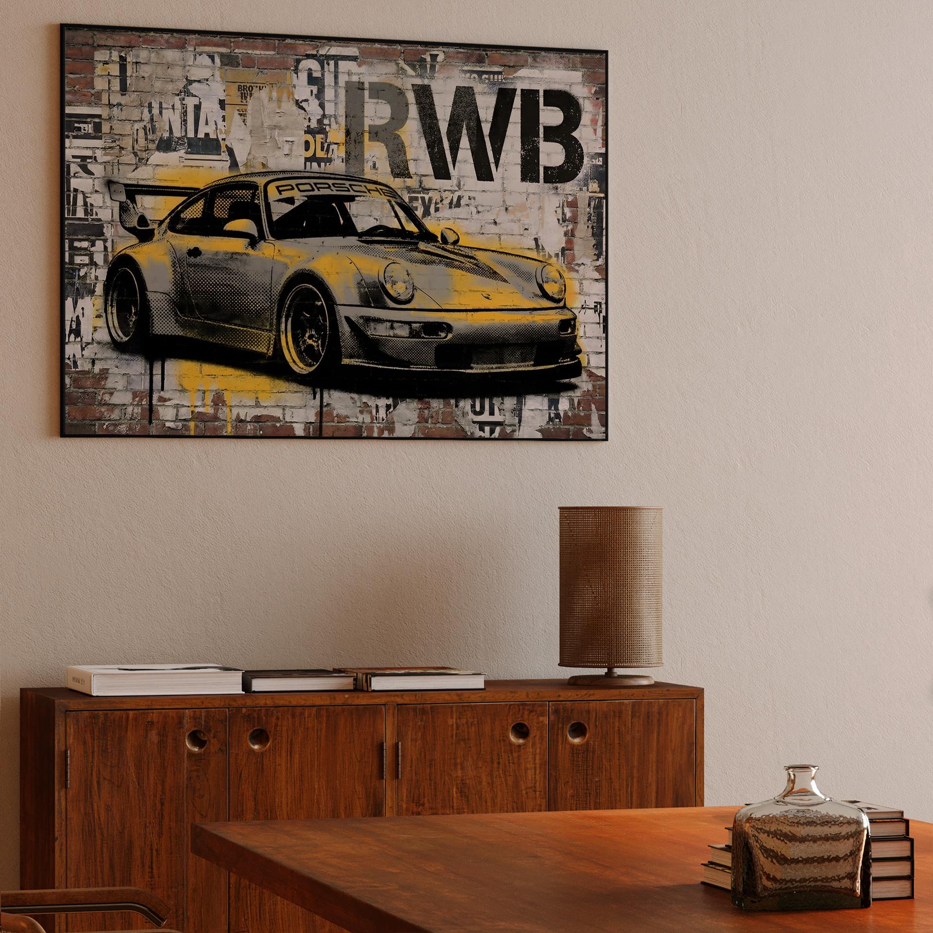 Urban Pulse: RWB 964 Stencil Mural