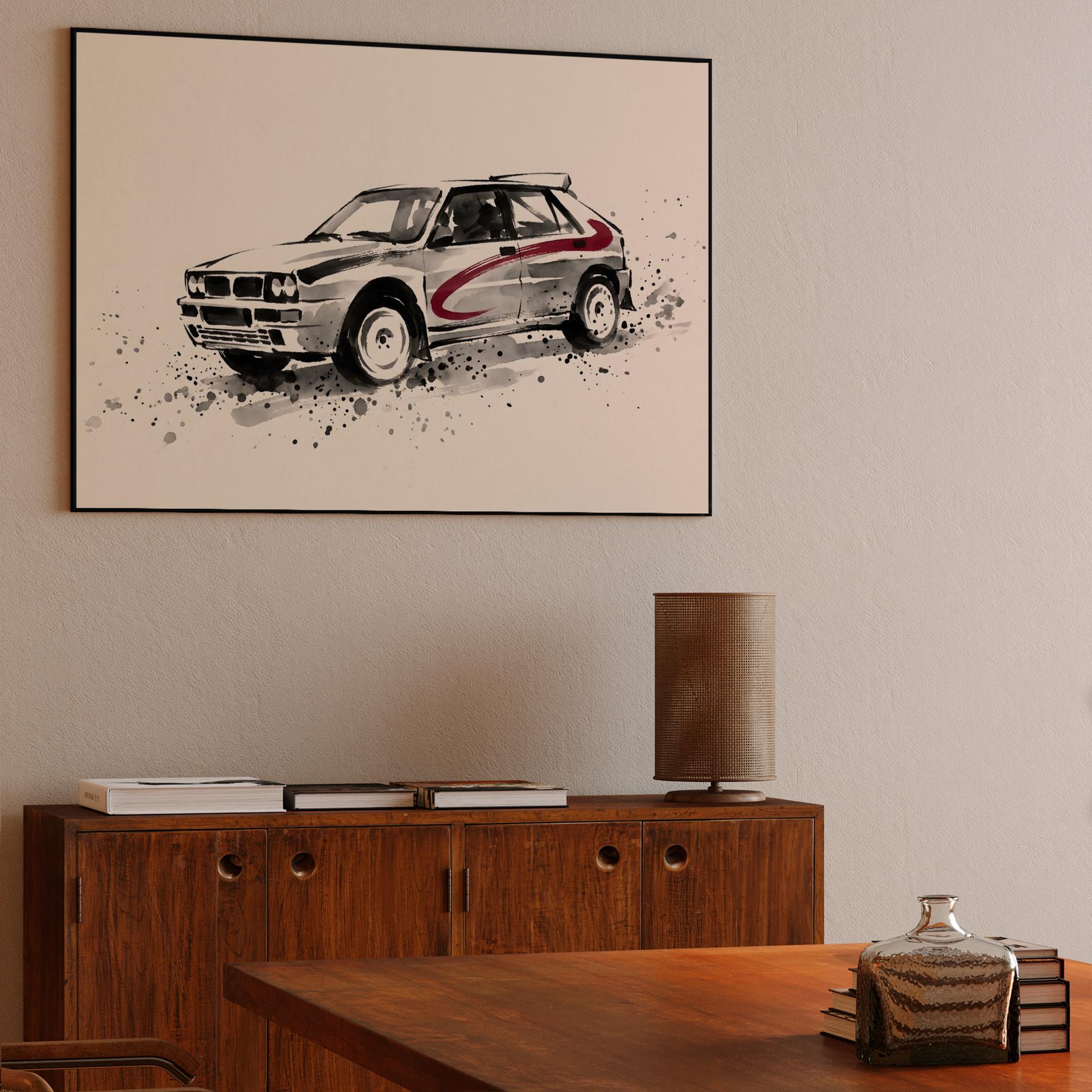 S4 Ink Flow: Lancia Delta Group B Illustration