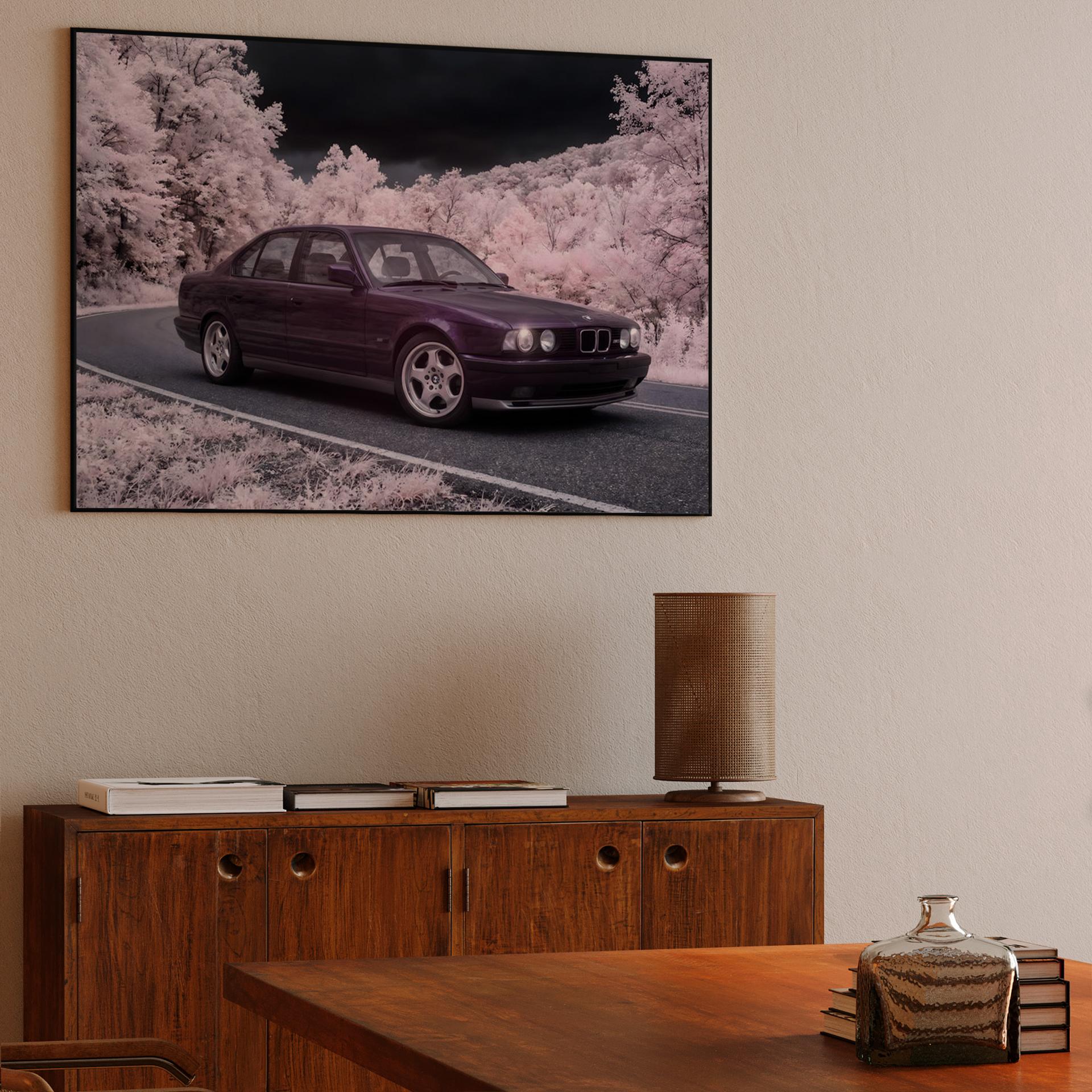 BMW E34 M5: Infrared Forest Dreamscape