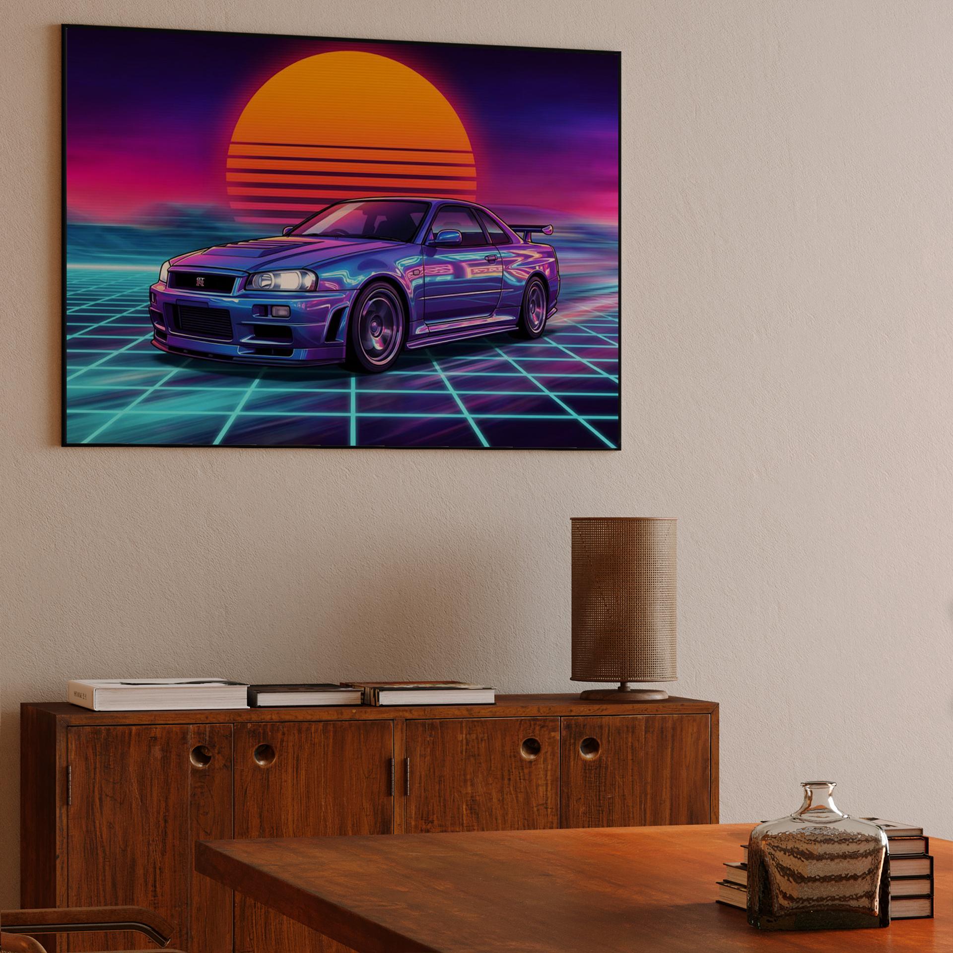 Neon Horizon Skyline GT-R R34