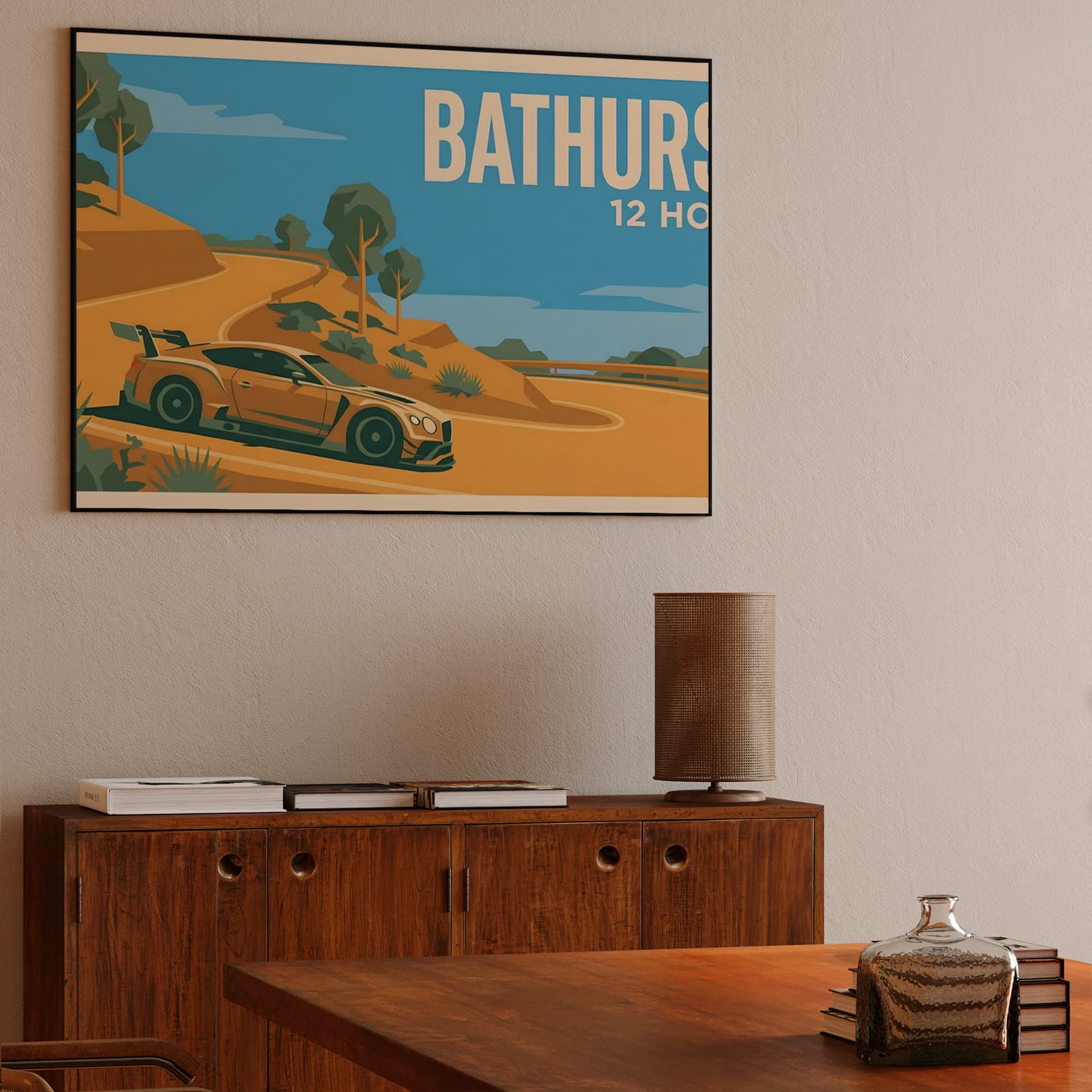 Bathurst 12 Hour Bentley Continental GT3 Travel Poster