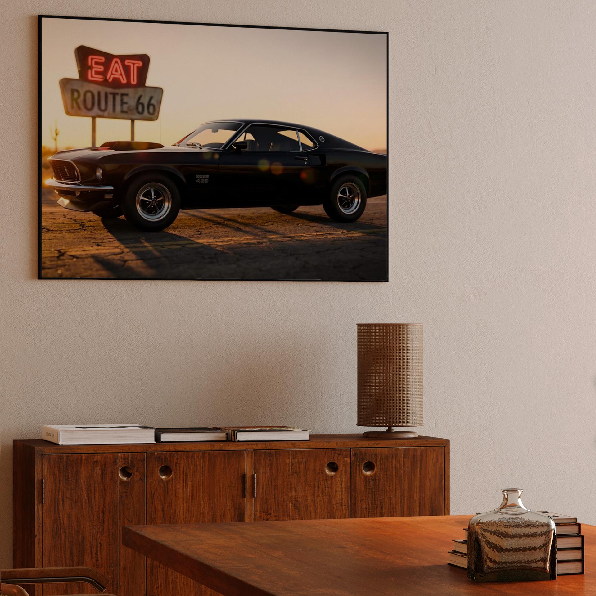 Route 66 Legend: Mustang Boss 429 Sunset