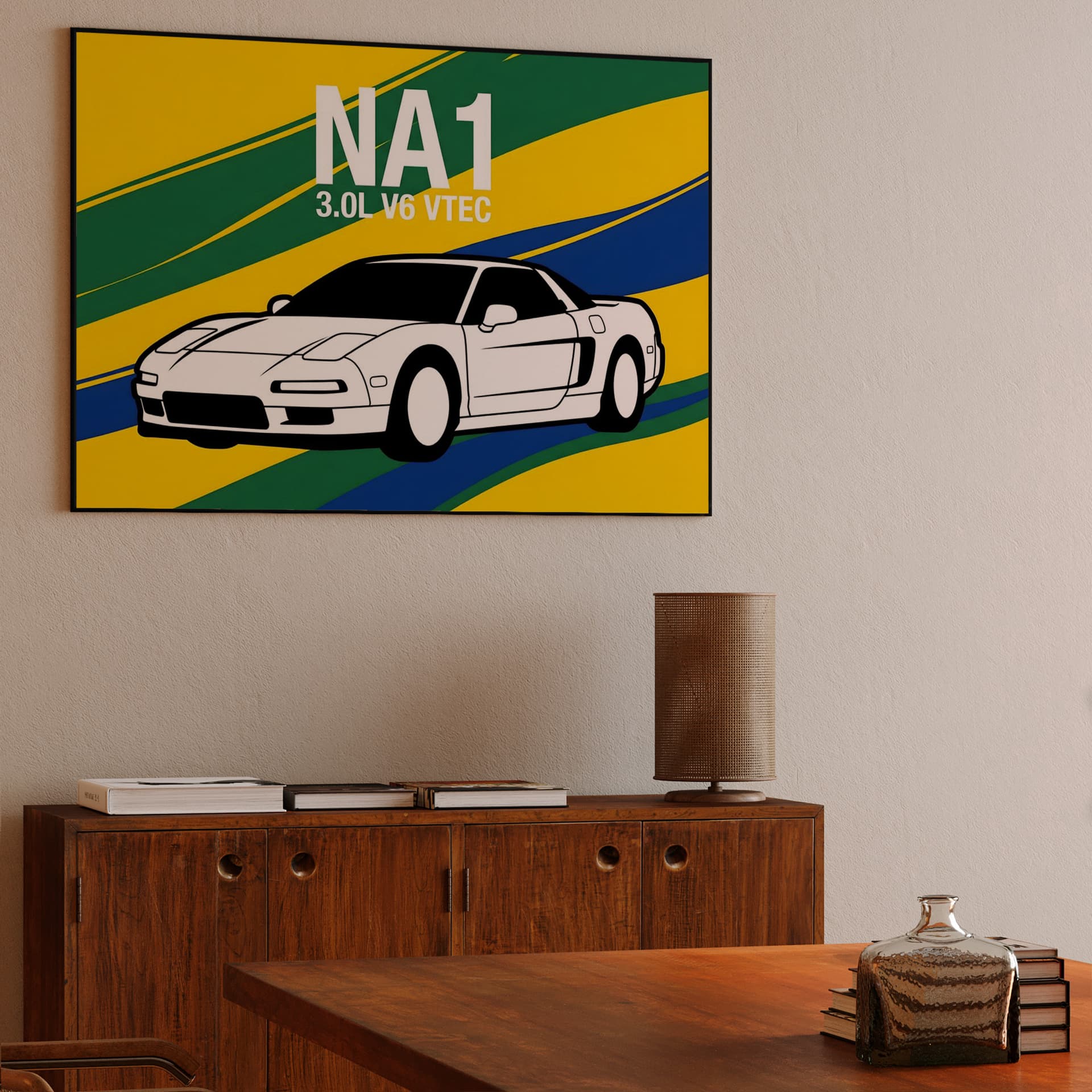 Legend of the Senna Era: Honda NSX NA1 VTEC Illustration
