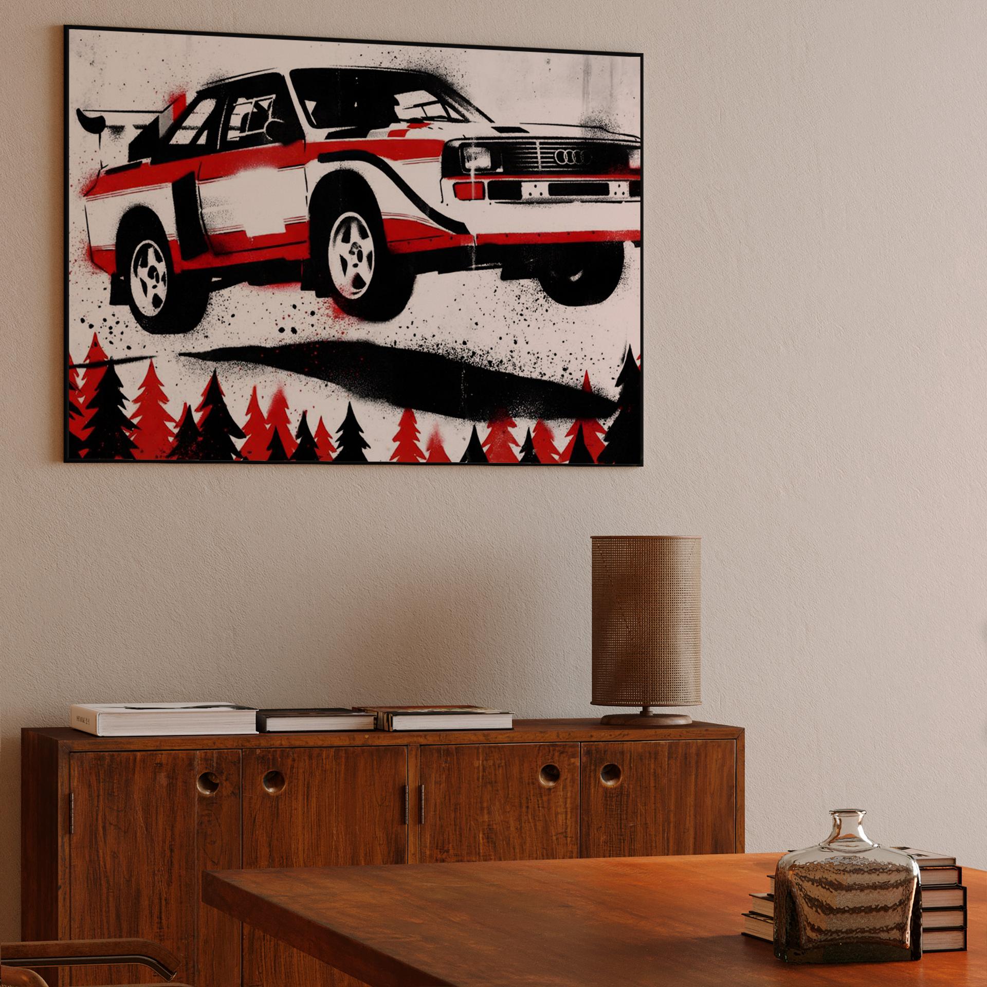 Audi Quattro S1: Urban Stencil Jump