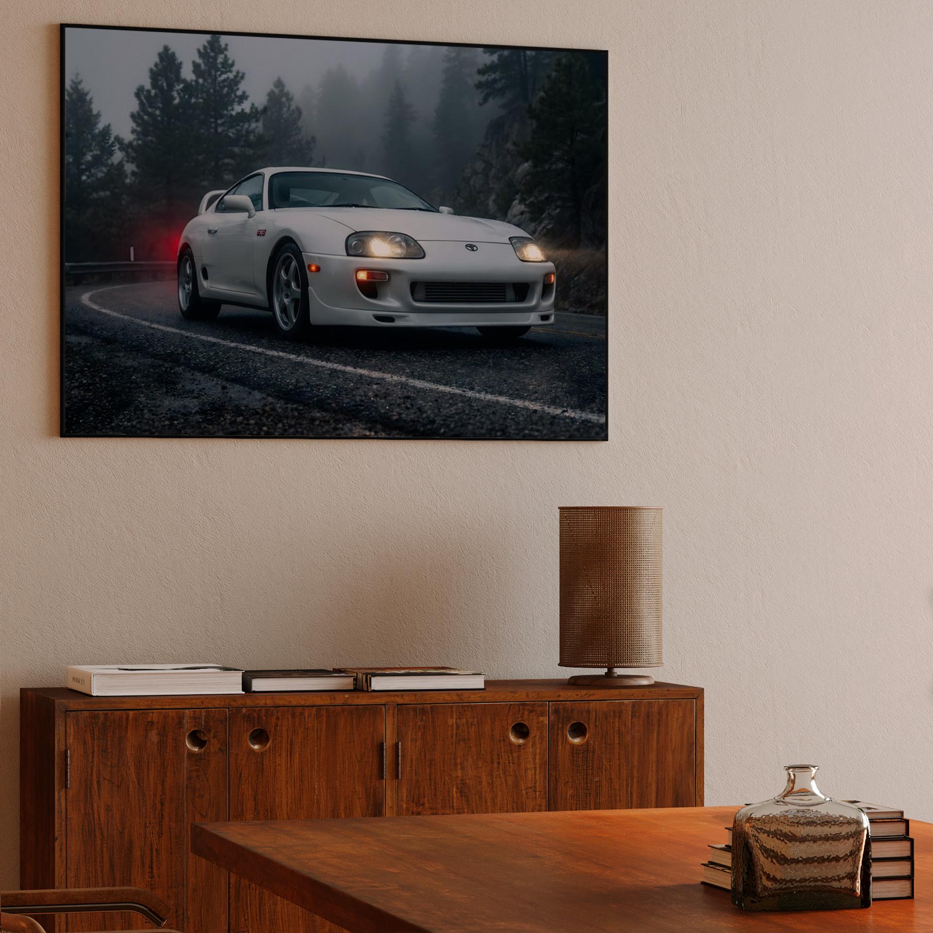 Foggy Touge: Supra A80 TRD in the Mist