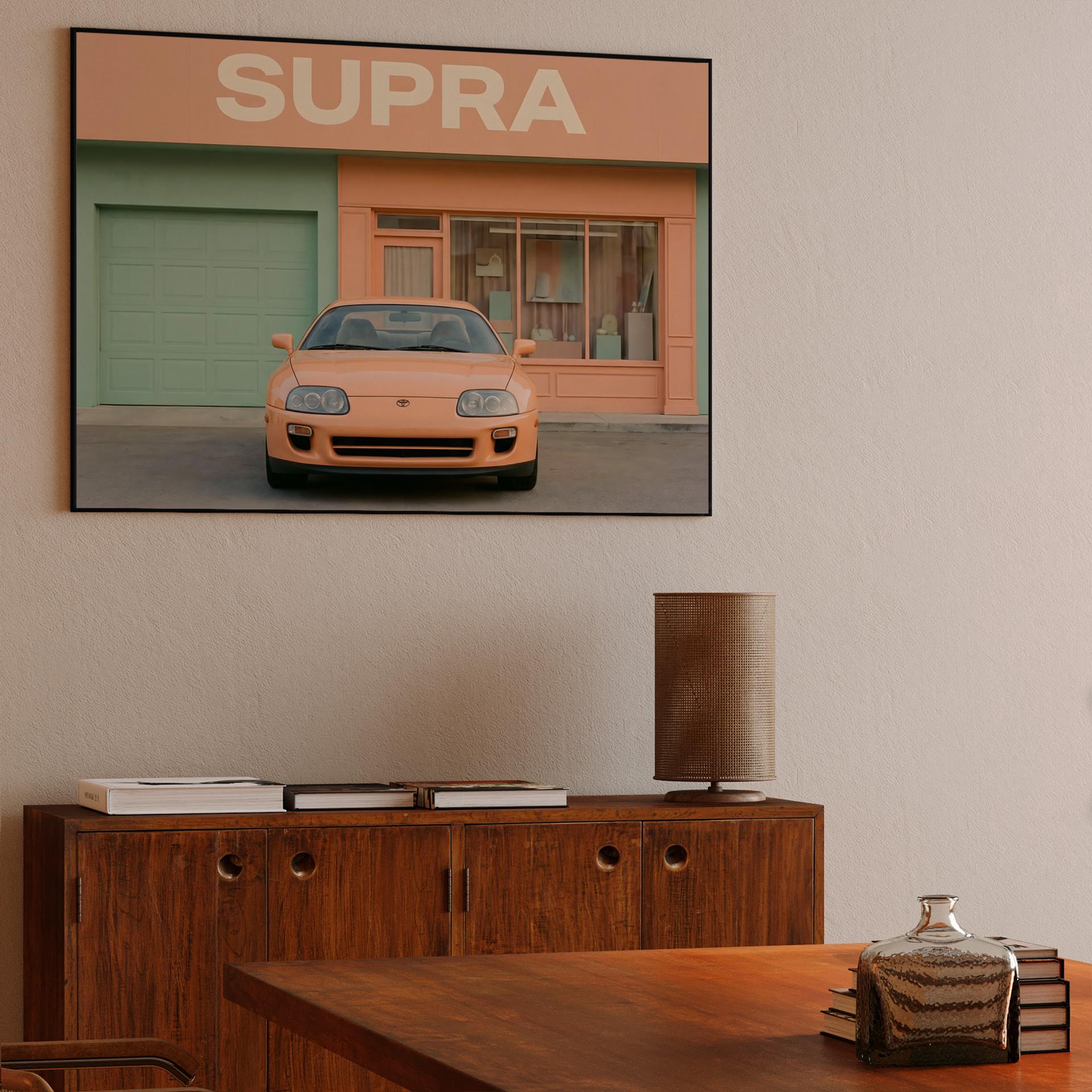 Pastel Dreams: Toyota Supra A80 in Palm Springs