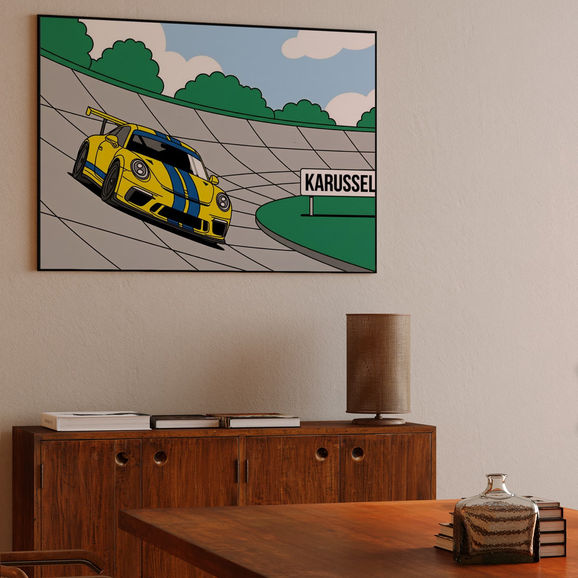 Porsche 911 GT3 RS Karussell Ligne Claire Art