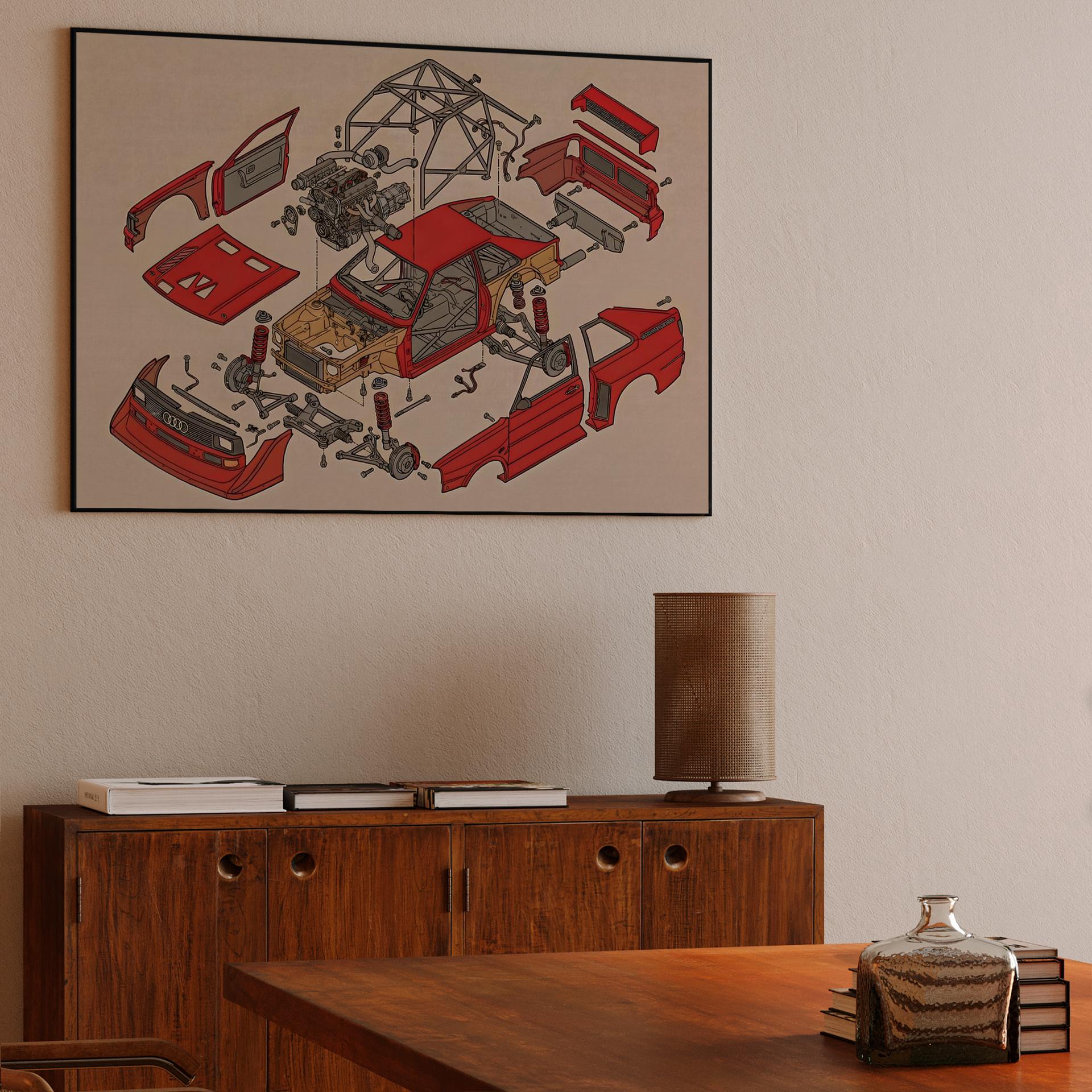 Audi Sport Quattro S1: Exploded Engineering Study